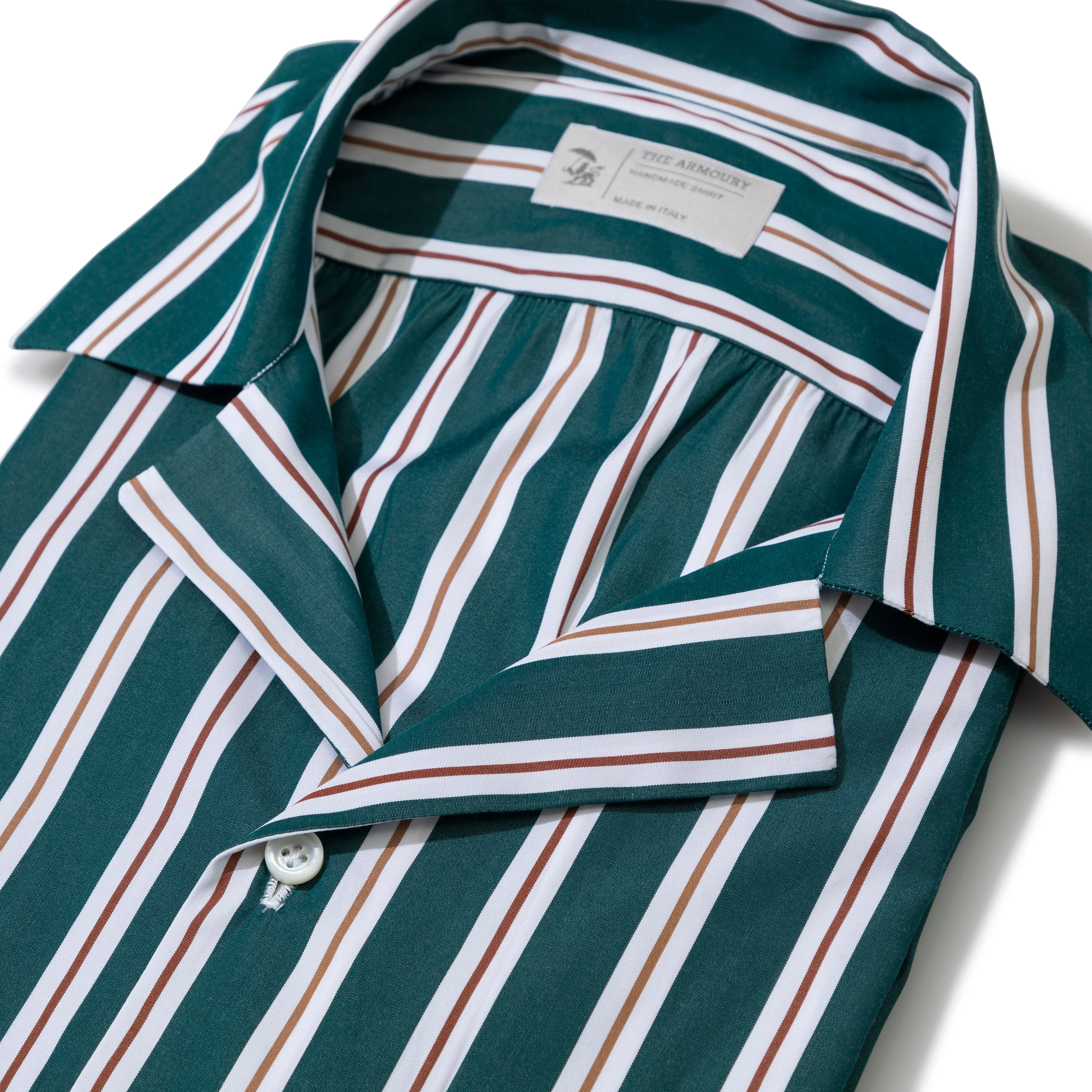 Cotton Awning Stripe Summer Shirt