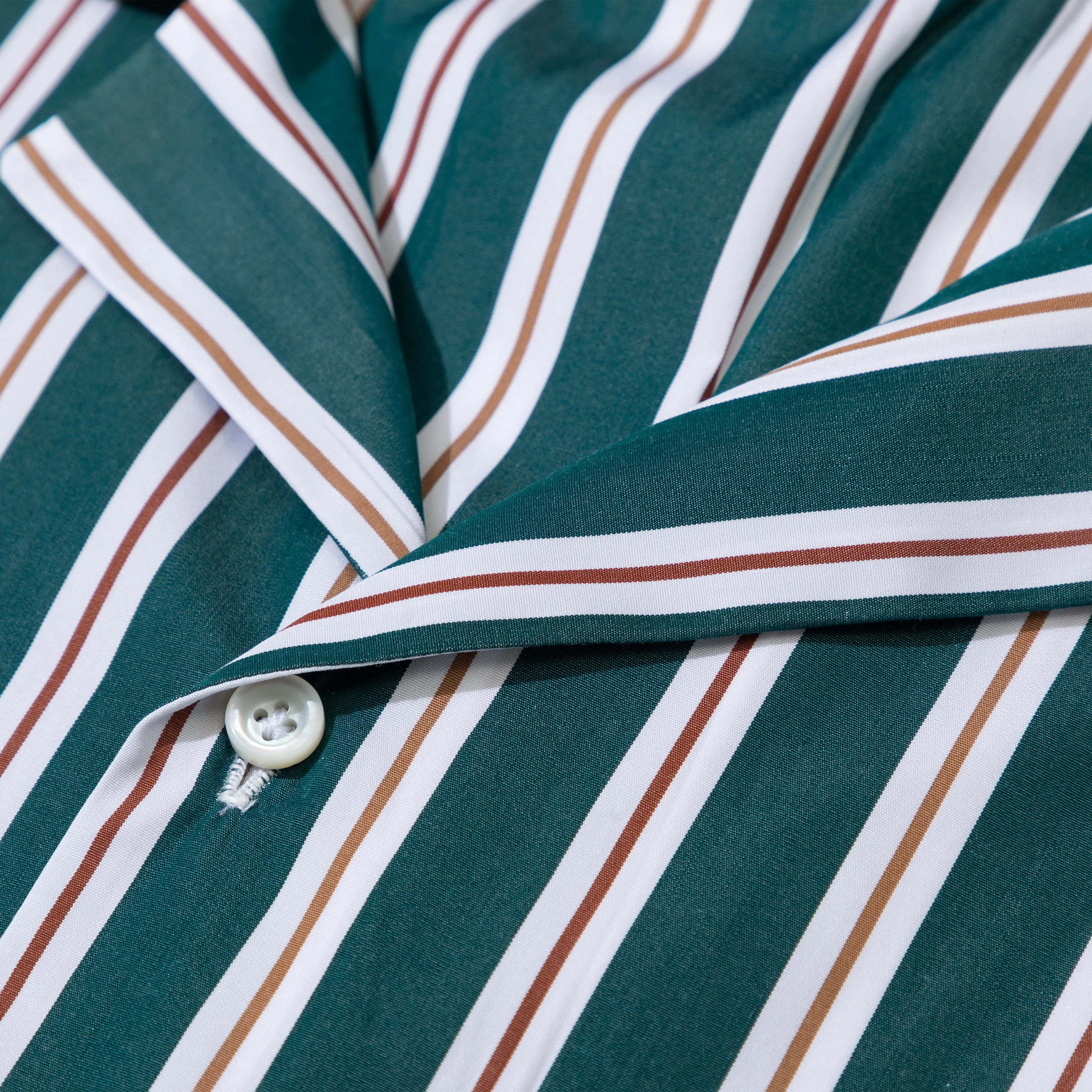 Cotton Awning Stripe Summer Shirt