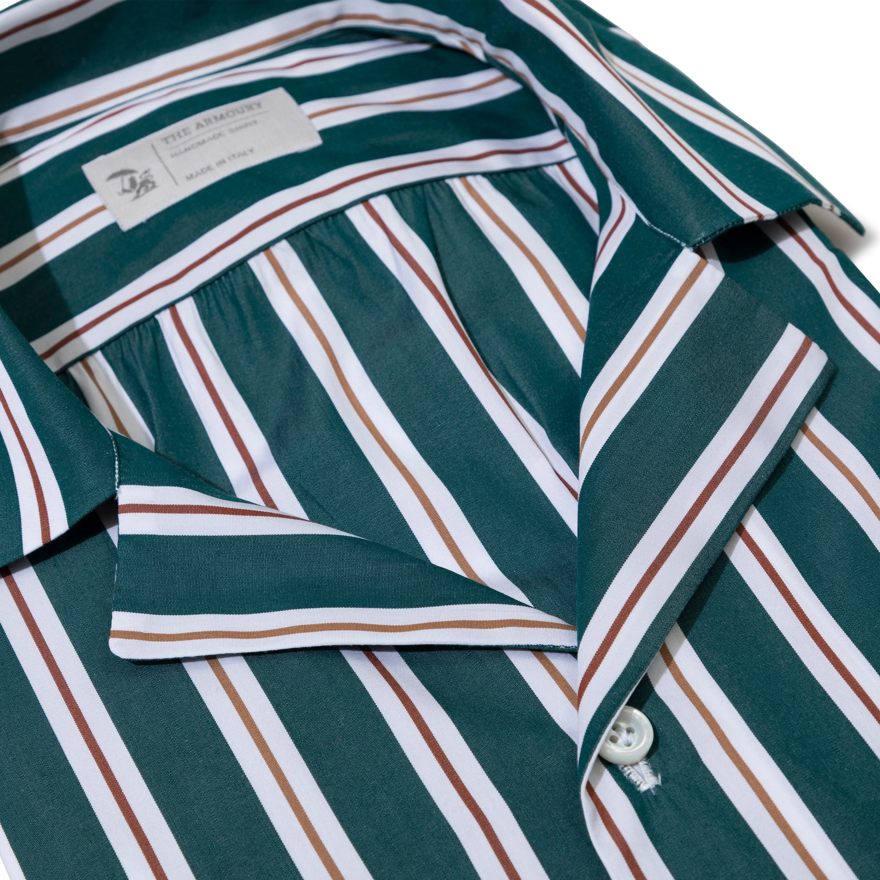 Cotton Awning Stripe Summer Shirt