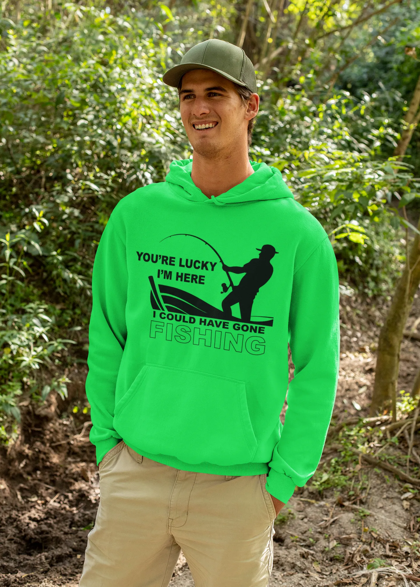 Could Have Gone Fishing Pull-over Hoodie