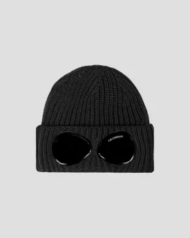 C.P. Company Merino Wool Goggle Beanie / Black