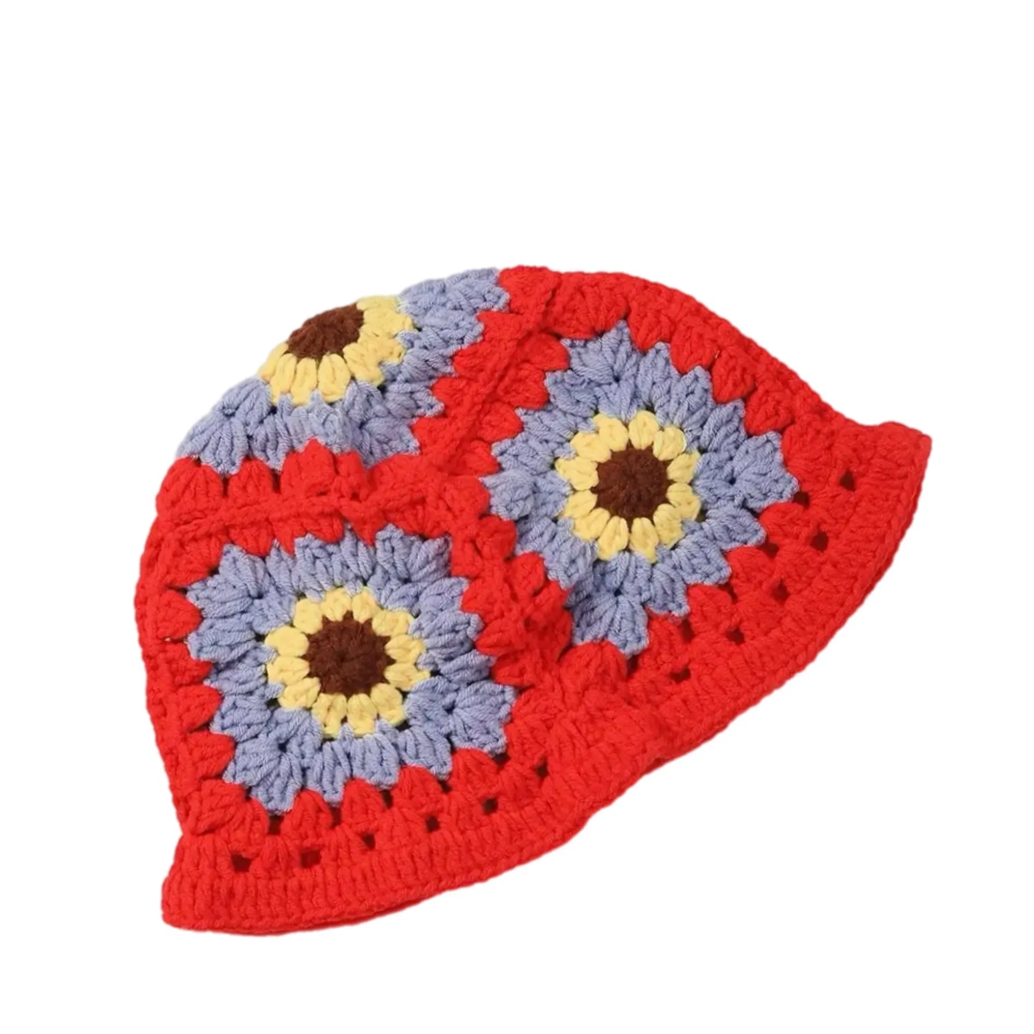 Crochet Squares Red Hat