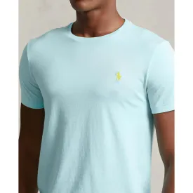 Custom Fit Jersey Crewneck T-Shirt - Turquoise Aqua