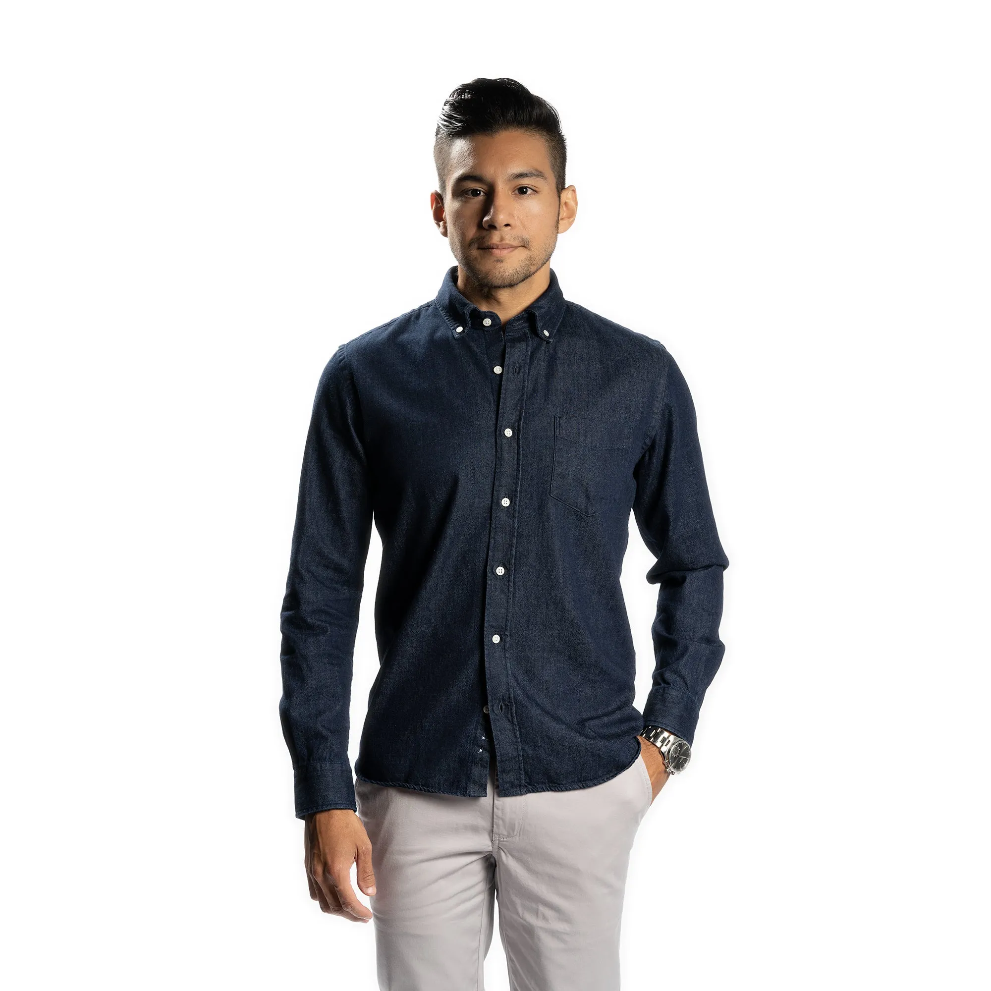 Denim Shirts Slim Fit - Dark Wash