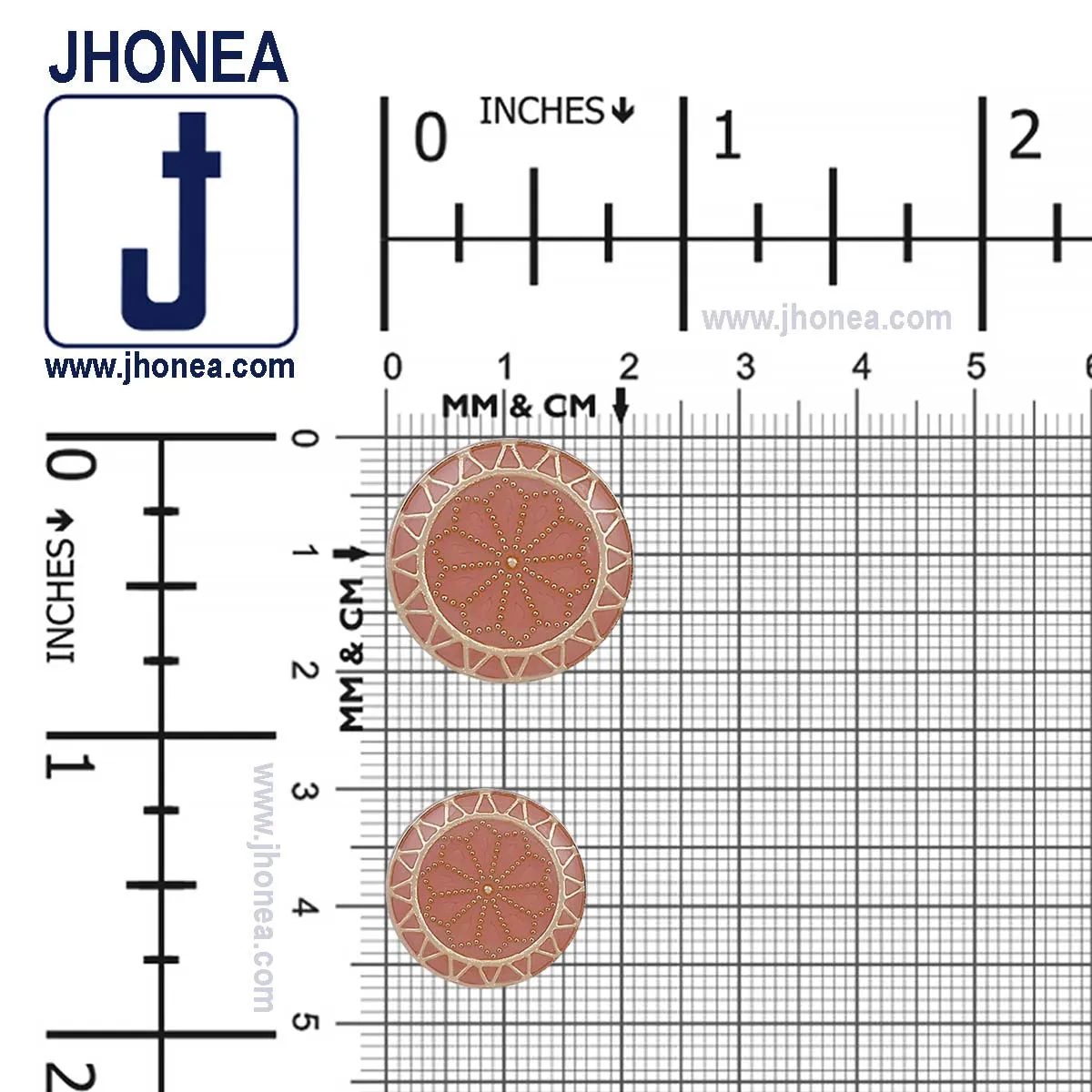 Designer Lamination Shank Metal Buttons for Clothing