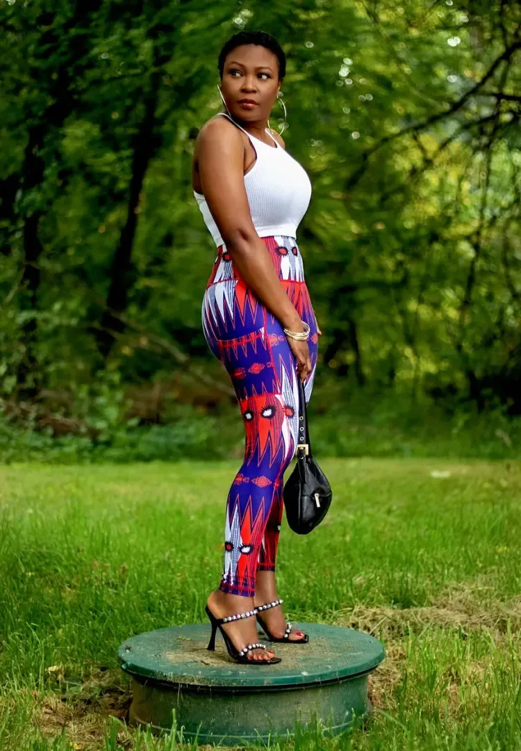 Diamond African Print leggings