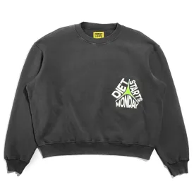 Diet Starts Monday - Star Crewneck - Off Black