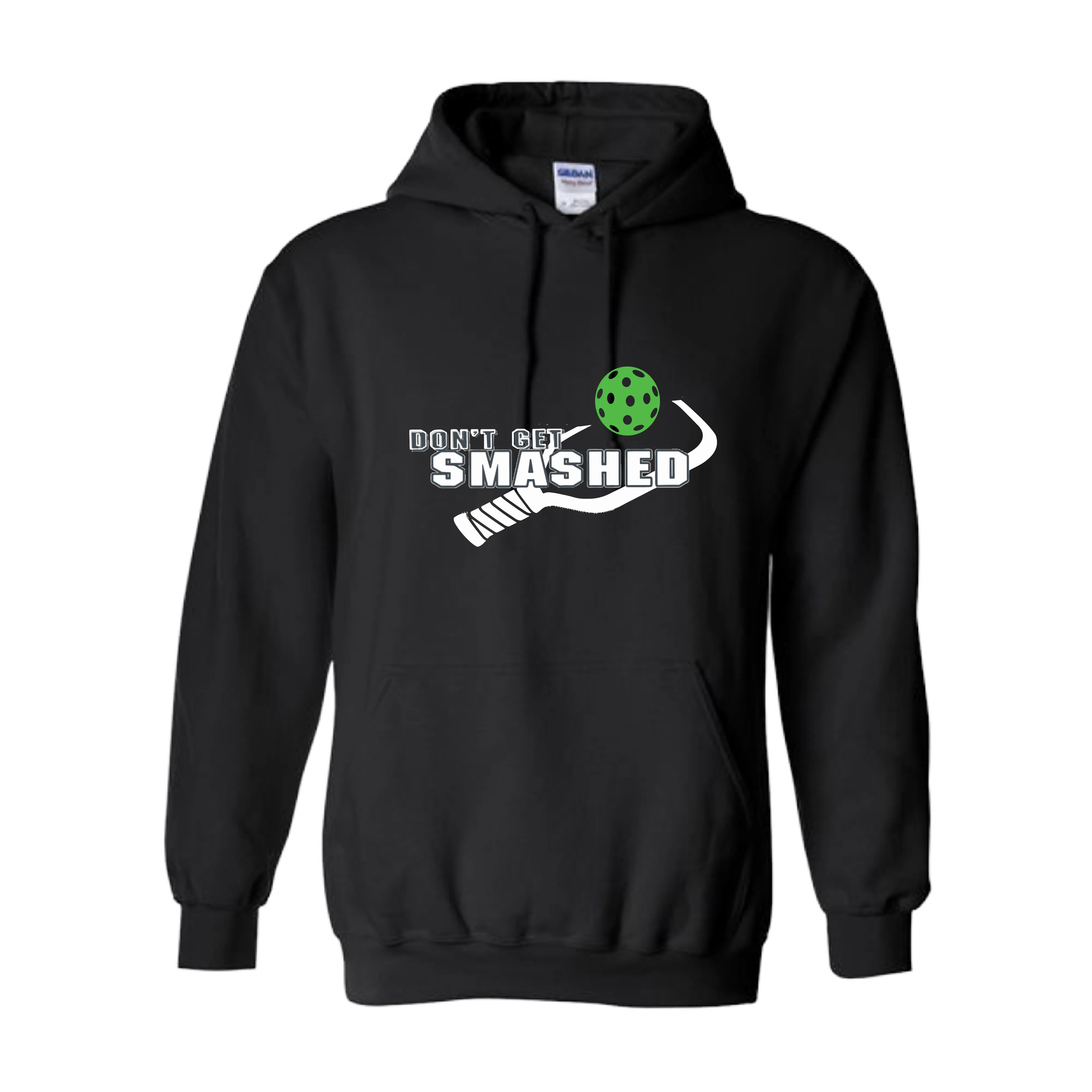 Don't Get Smashed Customizable (Colors Green Rainbow Red) | Unisex Hoodie Pickleball Sweatshirt | 50% Cotton 50% Polyester