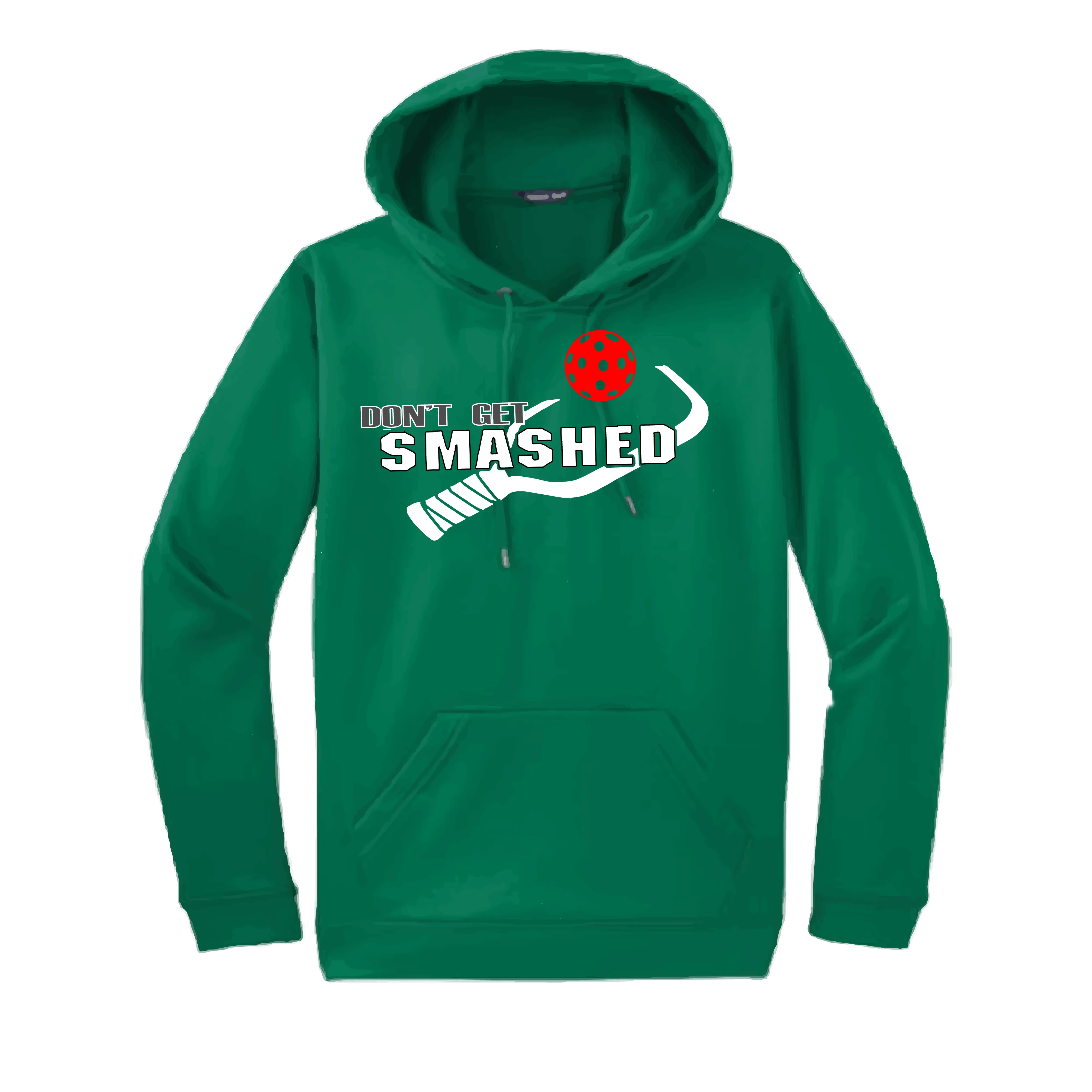 Don't Get Smashed Customizable (Colors Green Rainbow Red) | Unisex Hoodie Pickleball Sweatshirt | 50% Cotton 50% Polyester