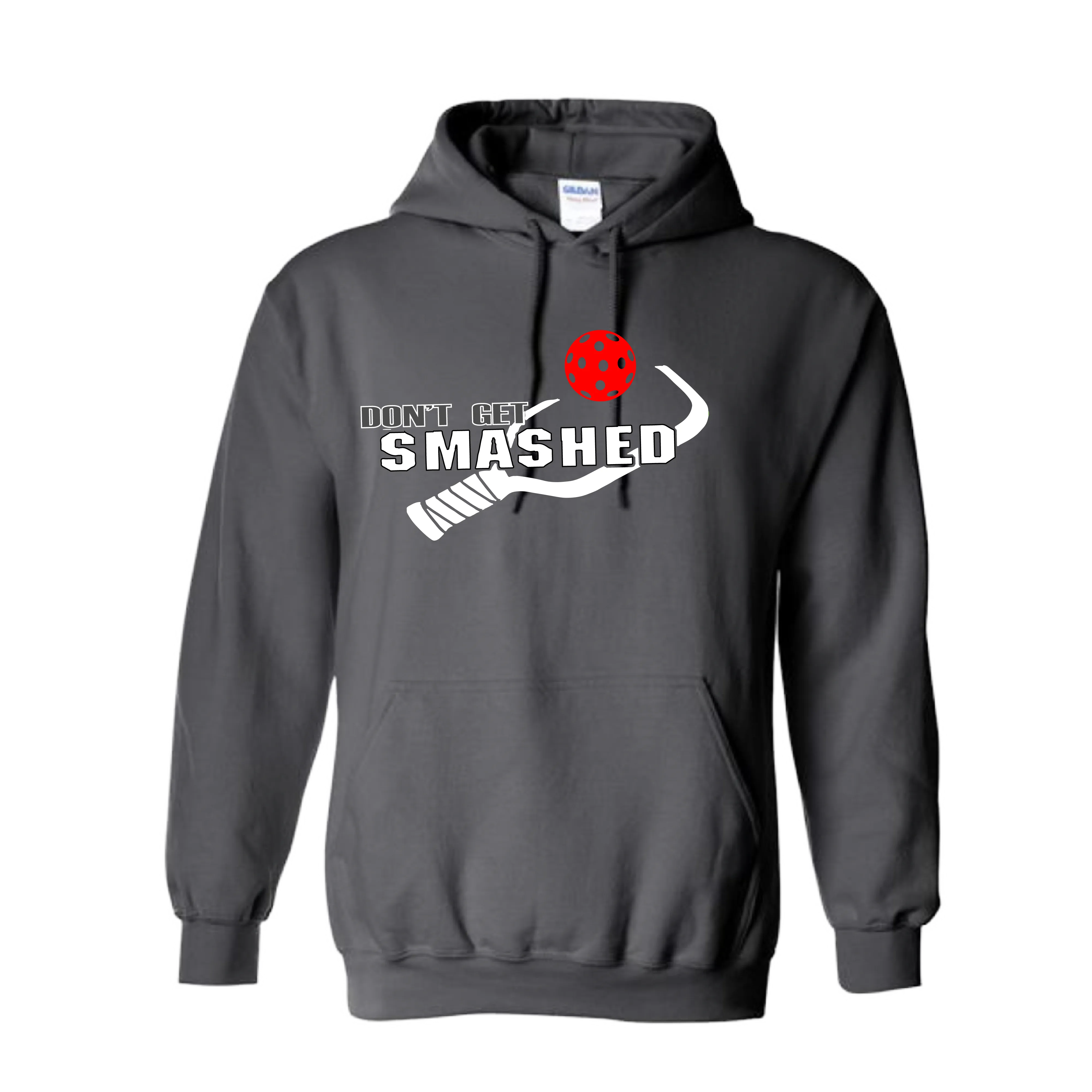 Don't Get Smashed Customizable (Colors Green Rainbow Red) | Unisex Hoodie Pickleball Sweatshirt | 50% Cotton 50% Polyester