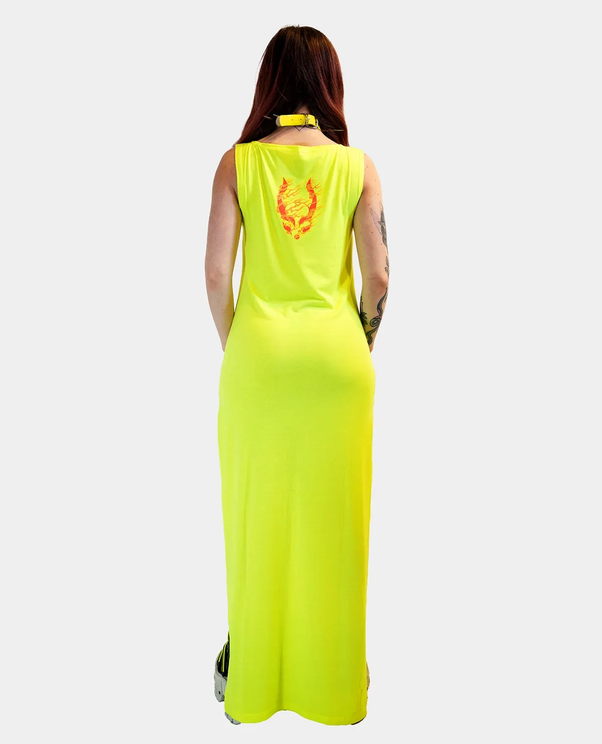 DRAGONITE LOOSE FIT DRESS FLUO / YELLOW