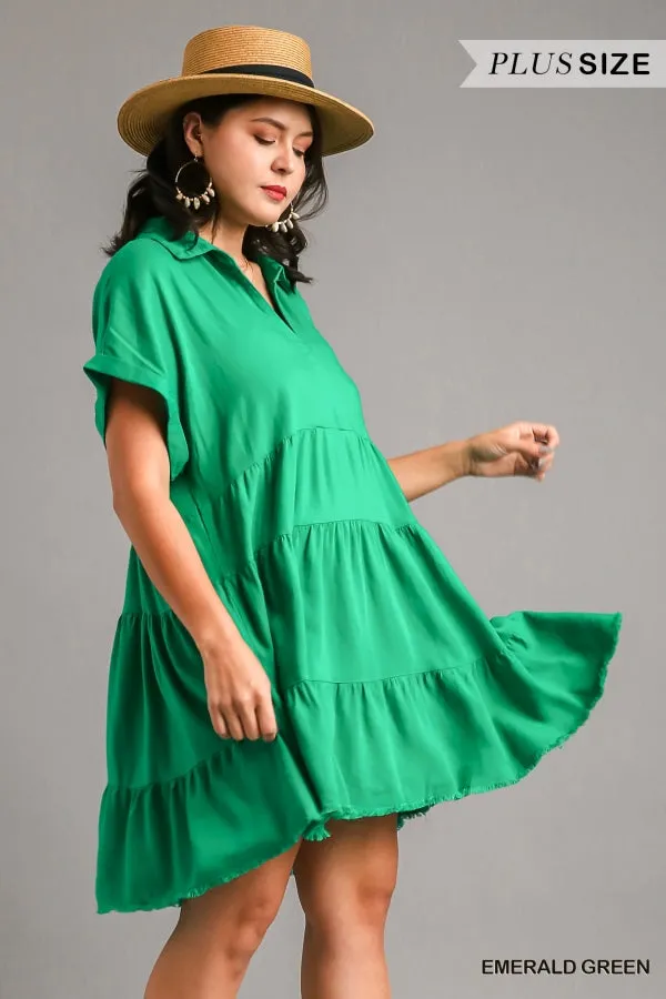 Emerald Green Babydoll Dress