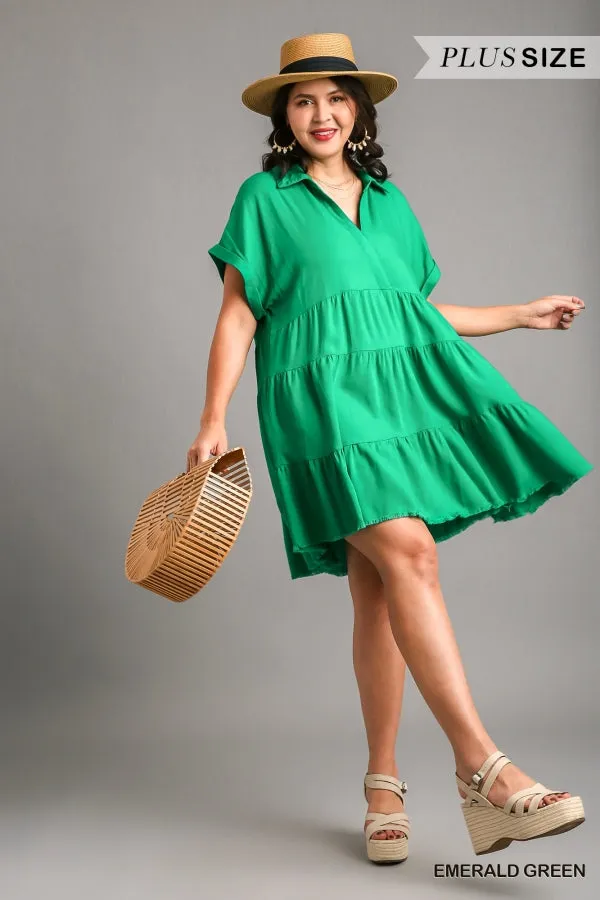 Emerald Green Babydoll Dress