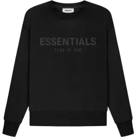 Essentials Kids Pull Over Crew 'Black'