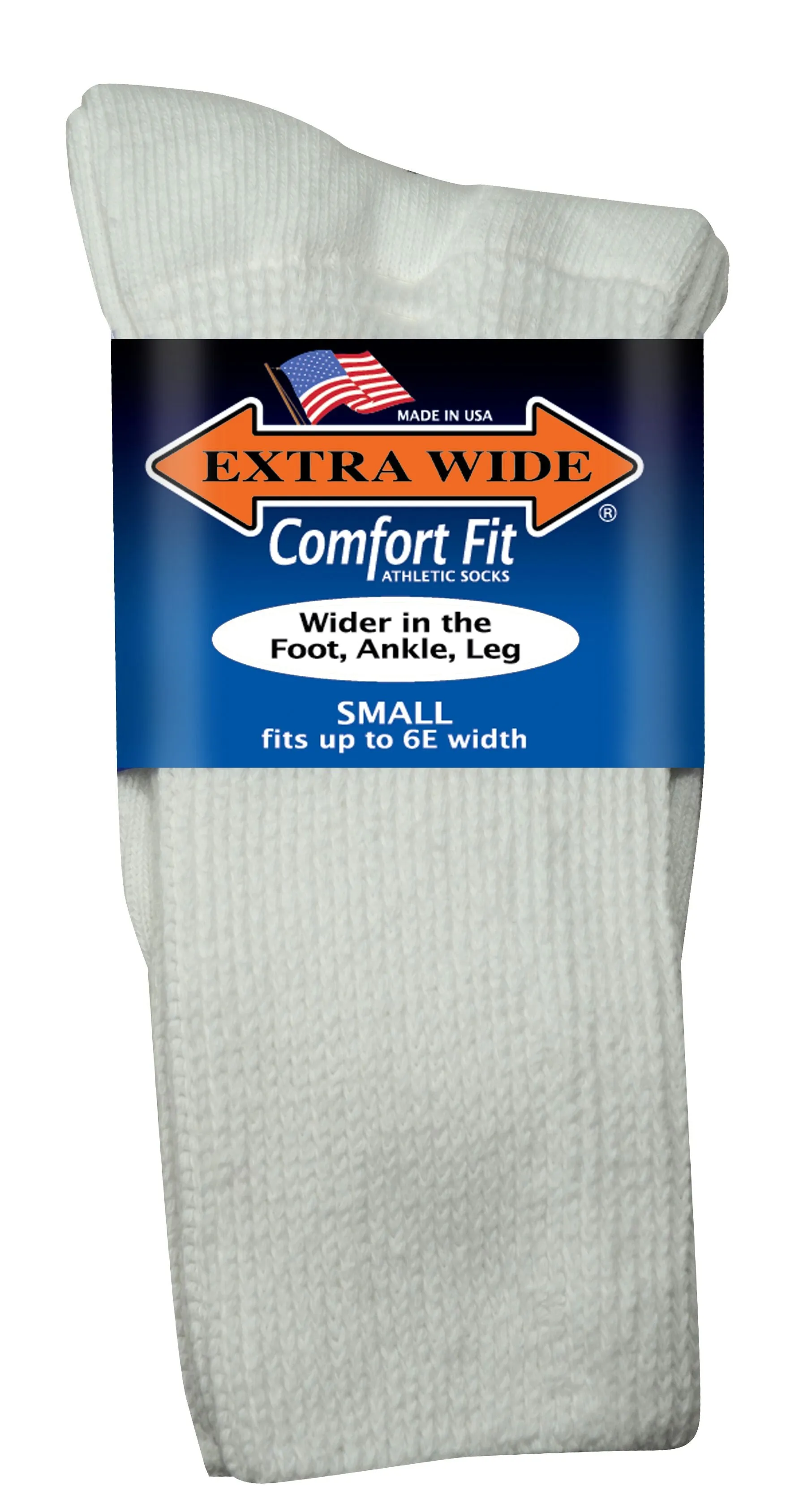 Extra Wide Athletic Crew Sock