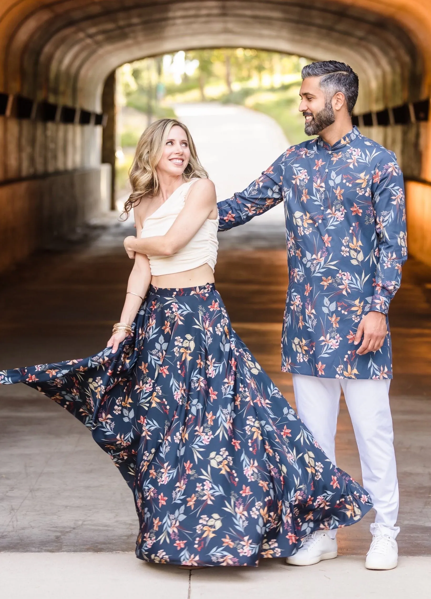 FARID Whimsical Floral Kurta