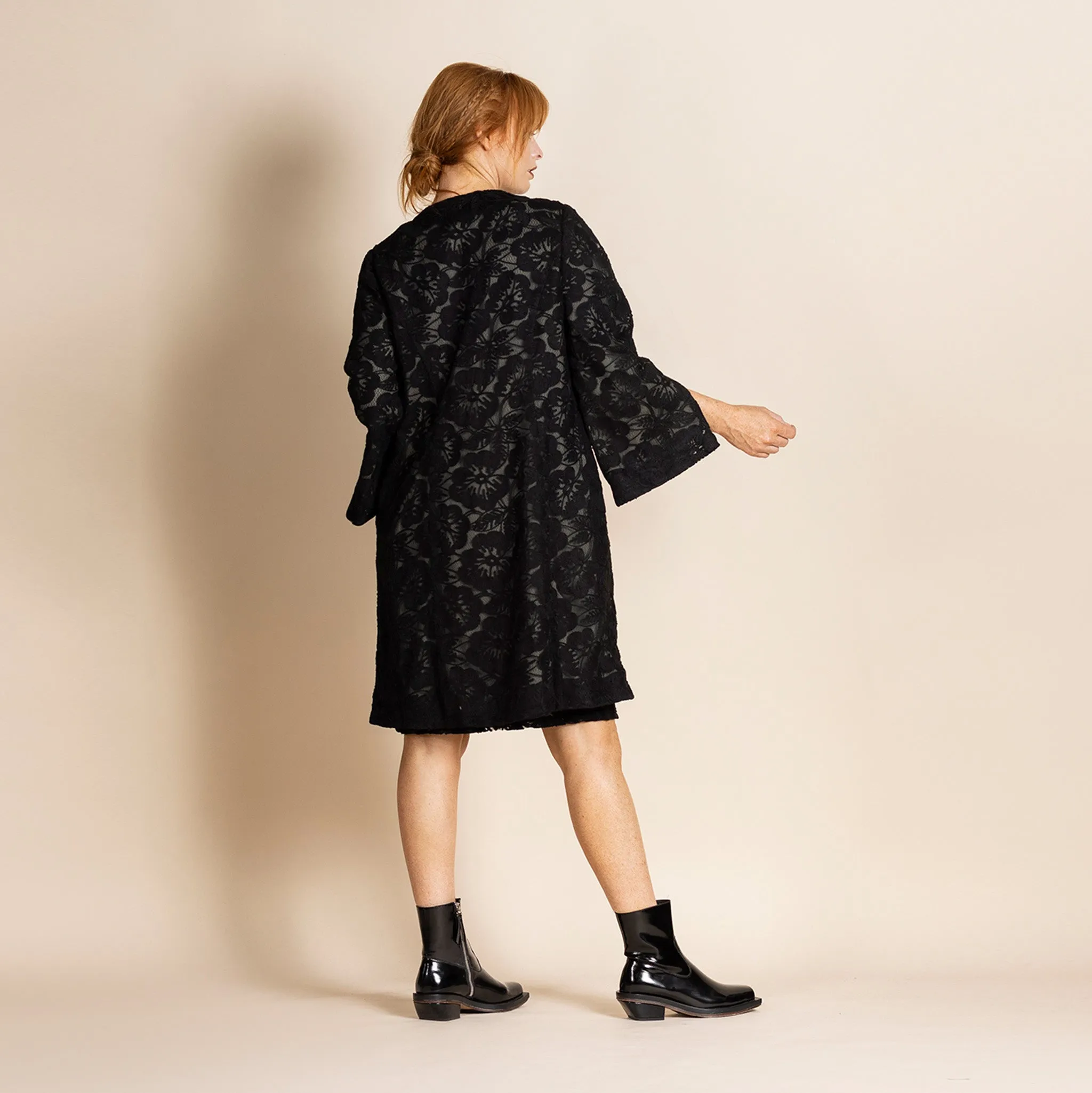 felt lace cape noble coat