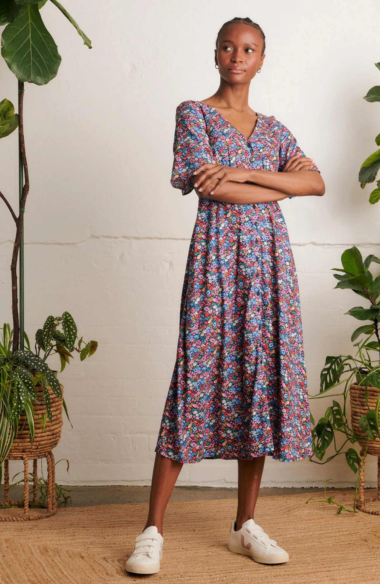 Fleur Summer Garden Floral Dress