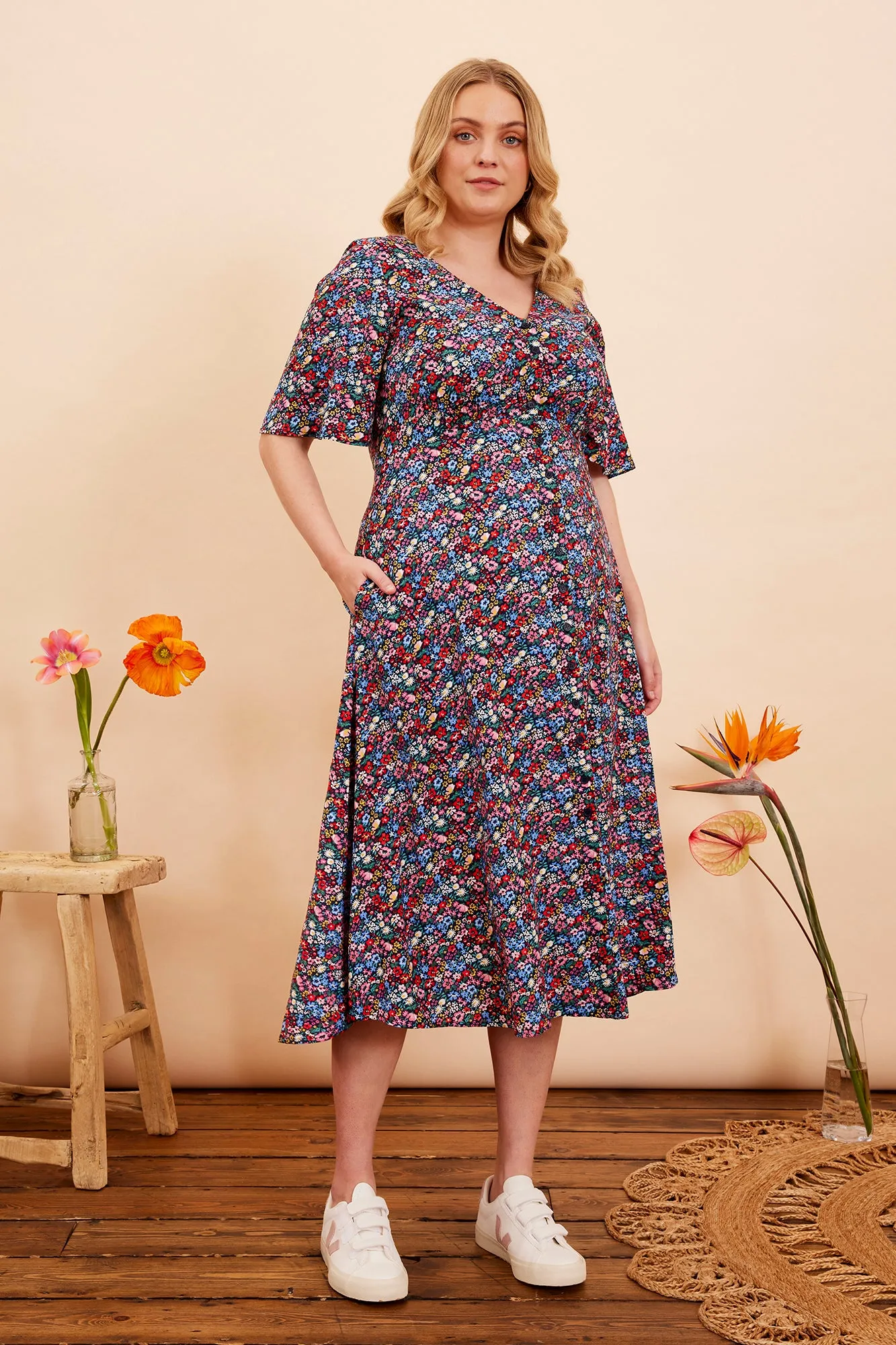 Fleur Summer Garden Floral Dress