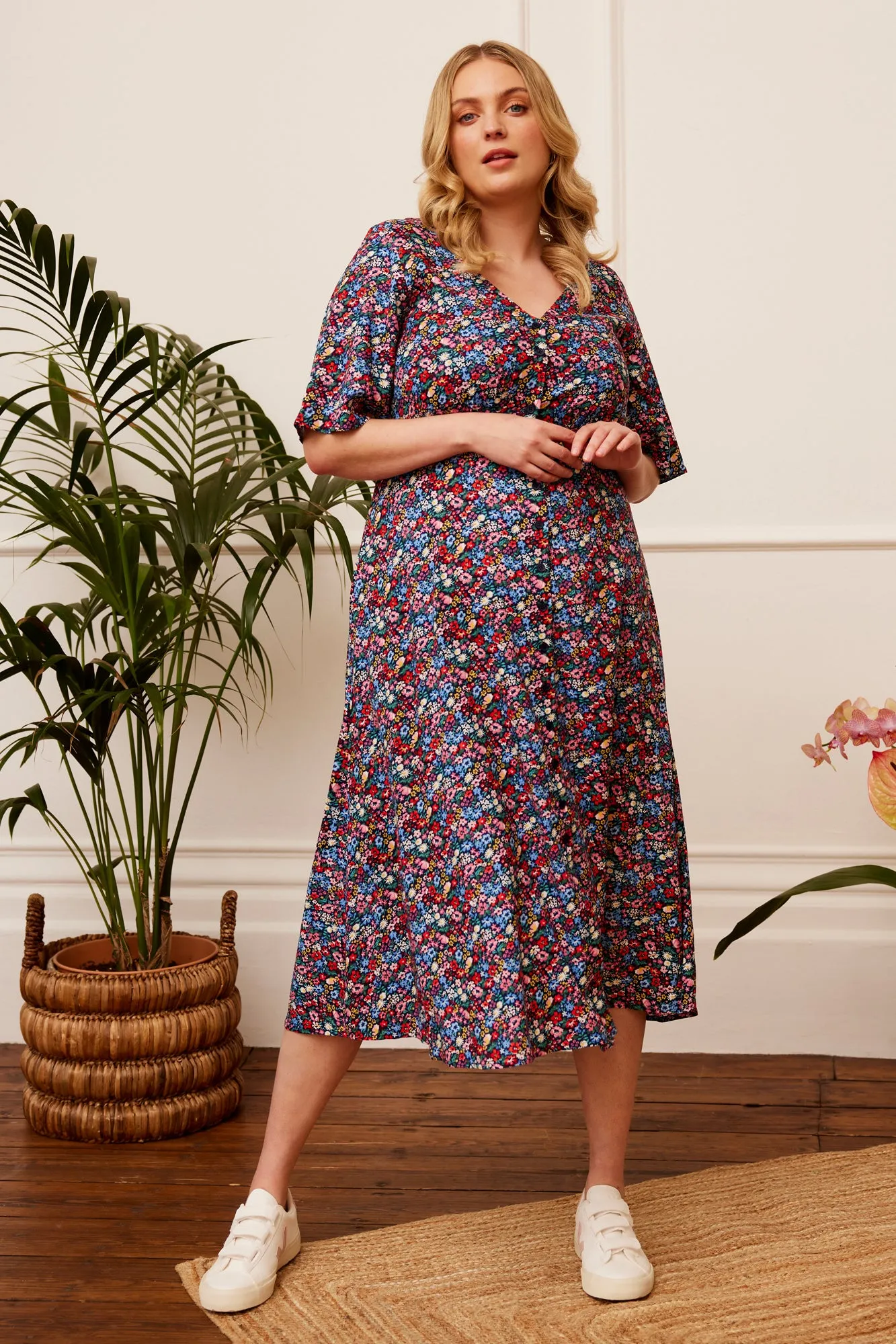 Fleur Summer Garden Floral Dress