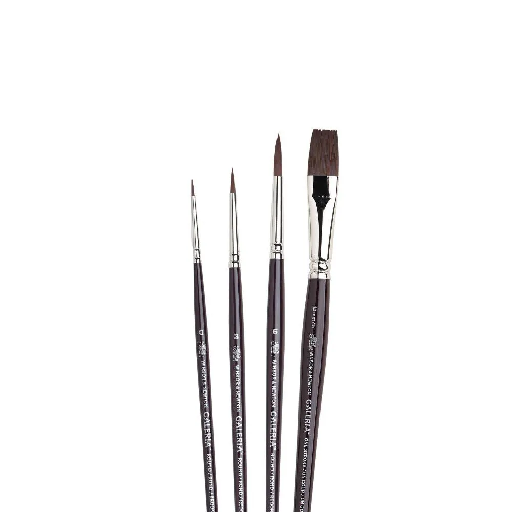 Galeria Brush Short Handle 4 Pack