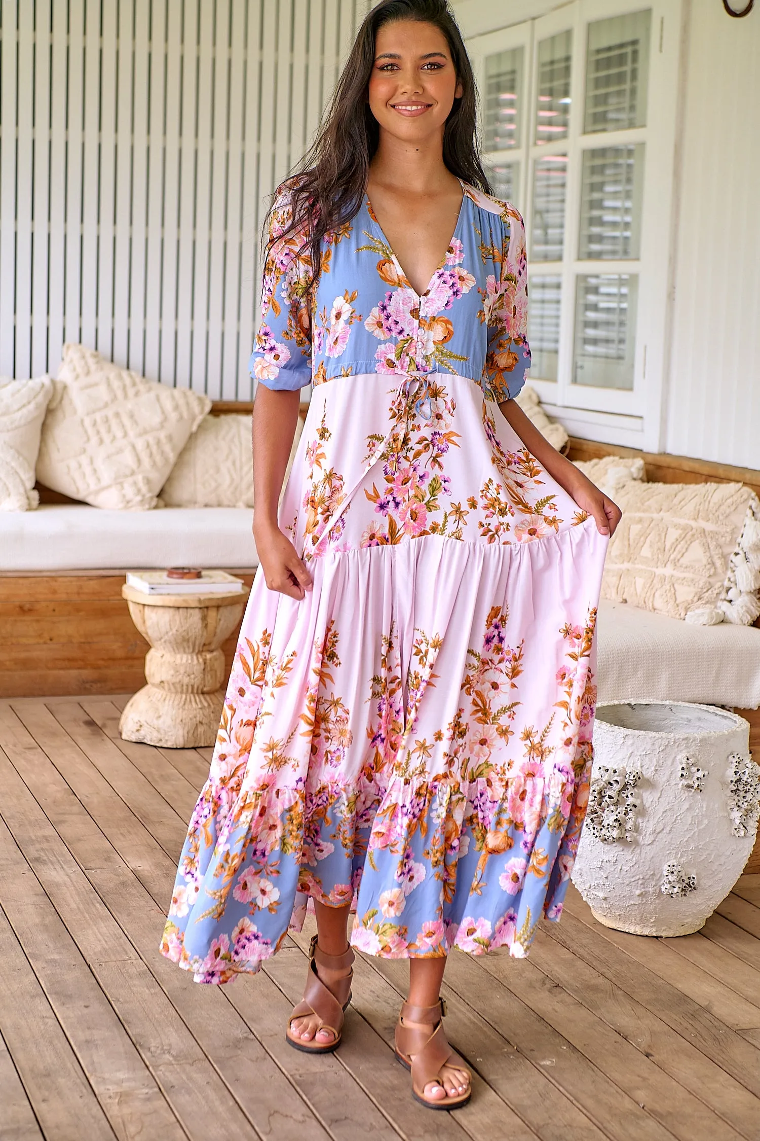 Georgie Maxi - Pink/Blue