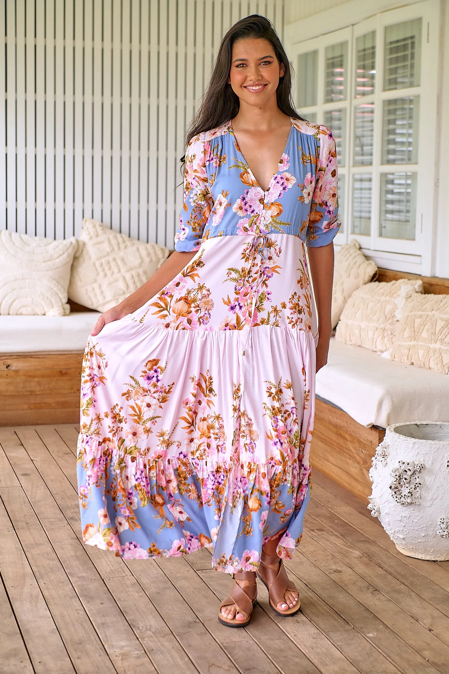 Georgie Maxi - Pink/Blue