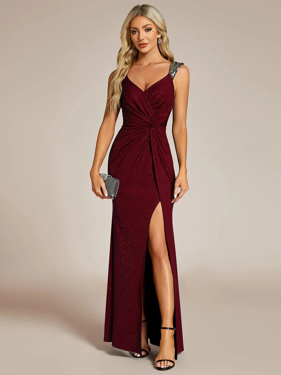 Glitter Split Wholesale Evening Dresses