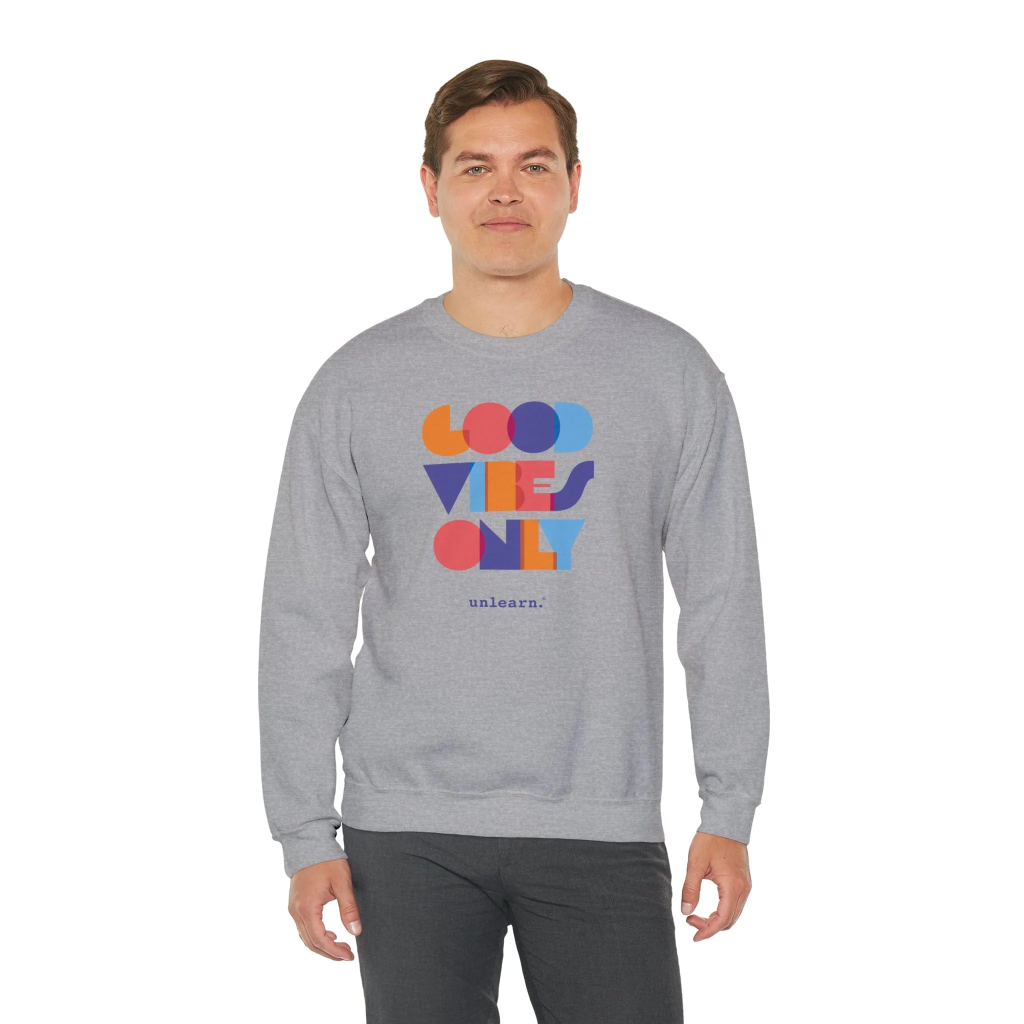 Good Vibes Only - Relaxed Fit Crewneck Sweatshirt