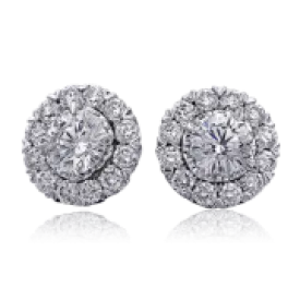 Halo Diamond Custom Earrings from various prices