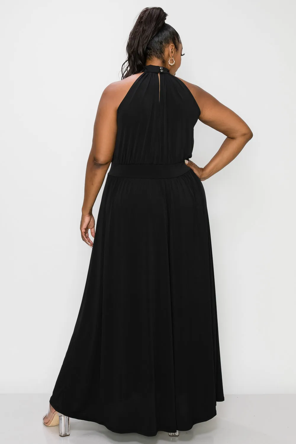 Halter Neck Maxi Dress