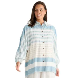 Holiday Cliffside Shirt Ocean Stripe