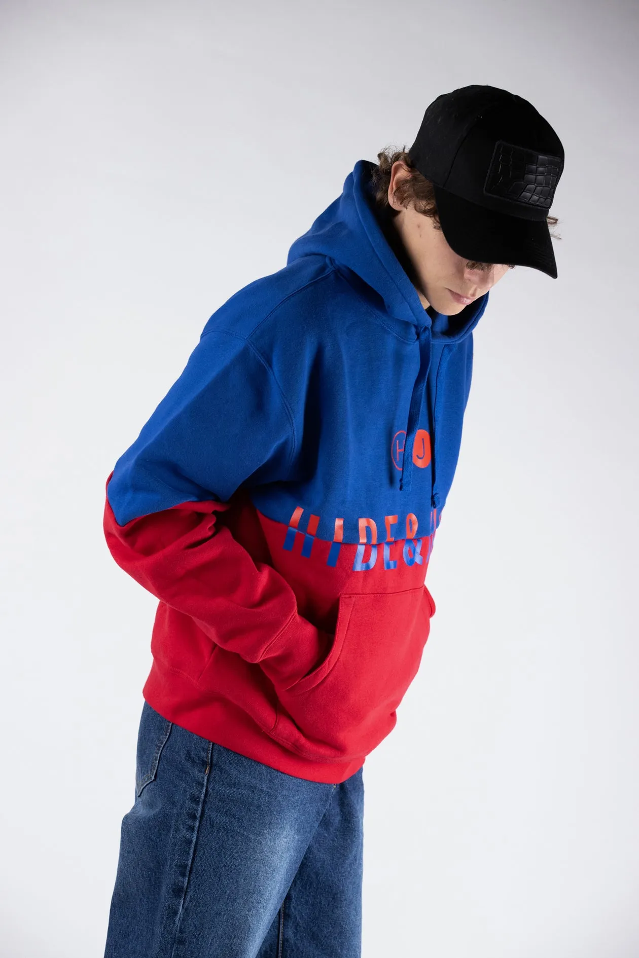 Hoodie Duplex Blue Red