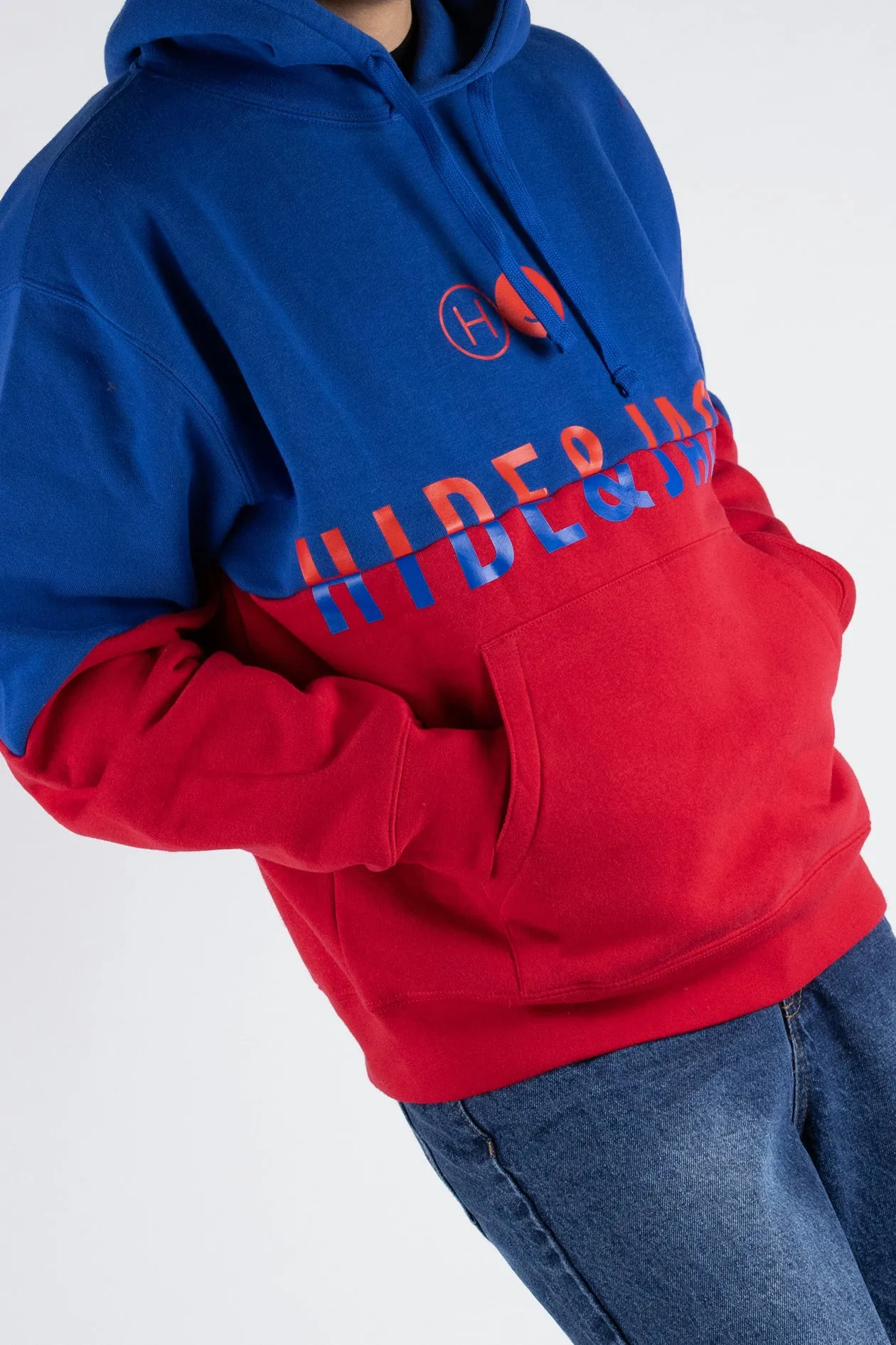 Hoodie Duplex Blue Red