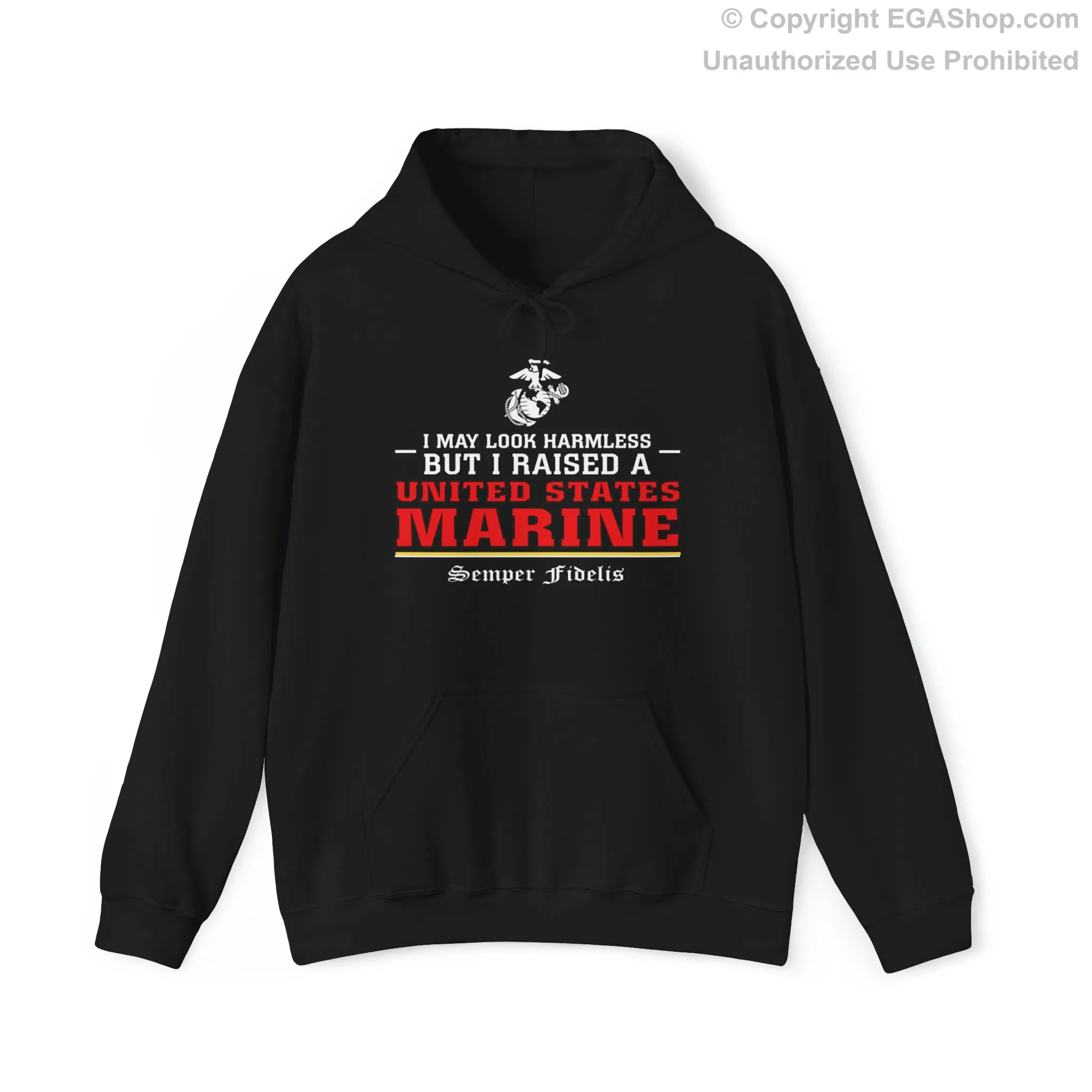 Hoodie: I May Look Harmless but I Raised a US Marine