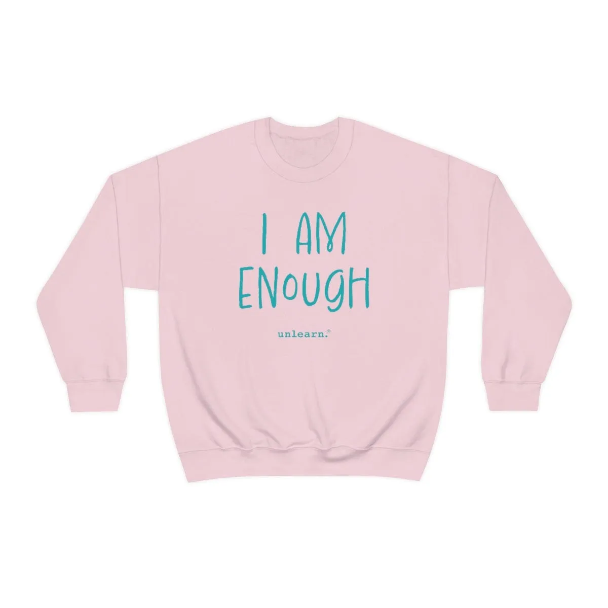 I Am Enough - Relaxed Fit Fleece Crewneck Sweatshirt