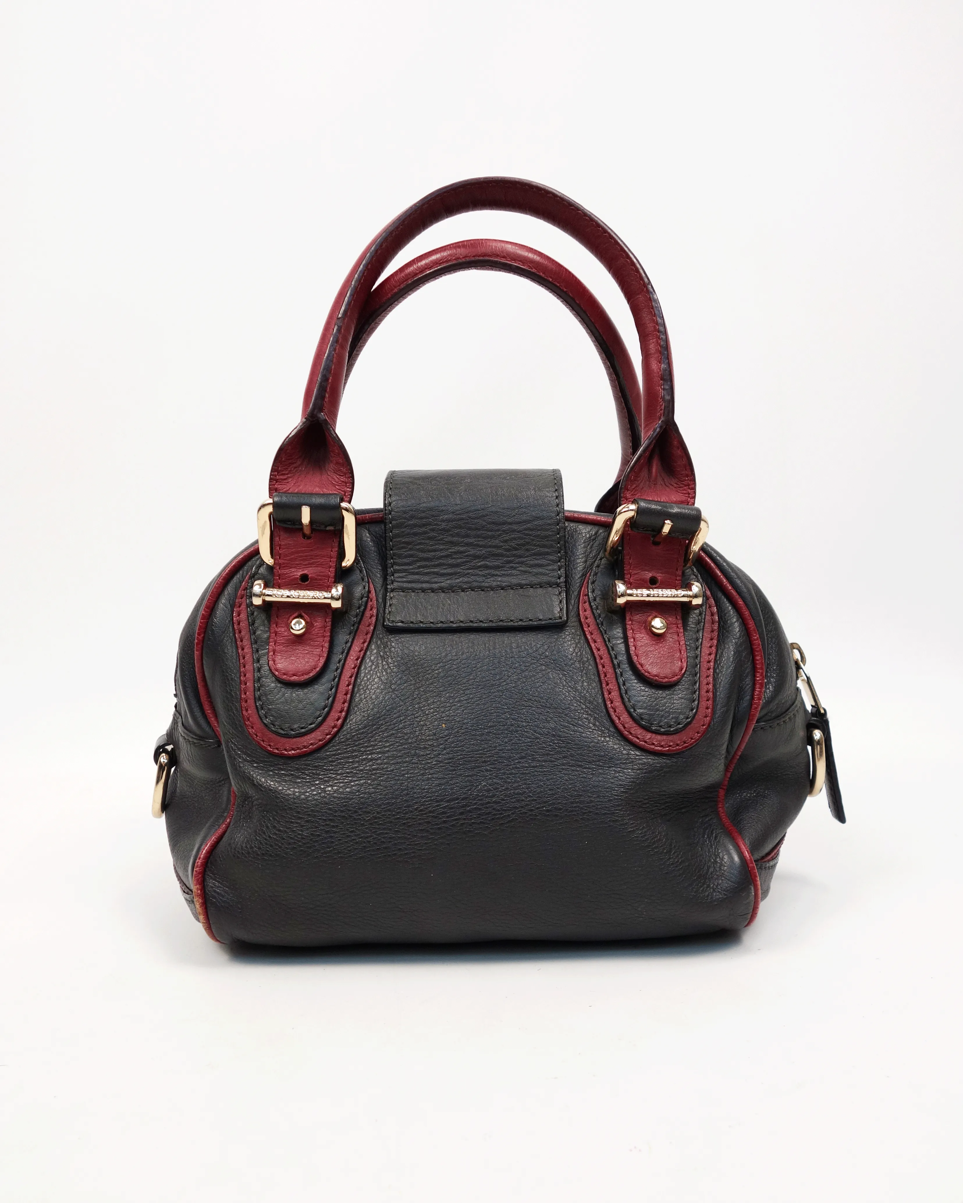 Iceberg Black and Red Shoulder Mini-Bag 2000's