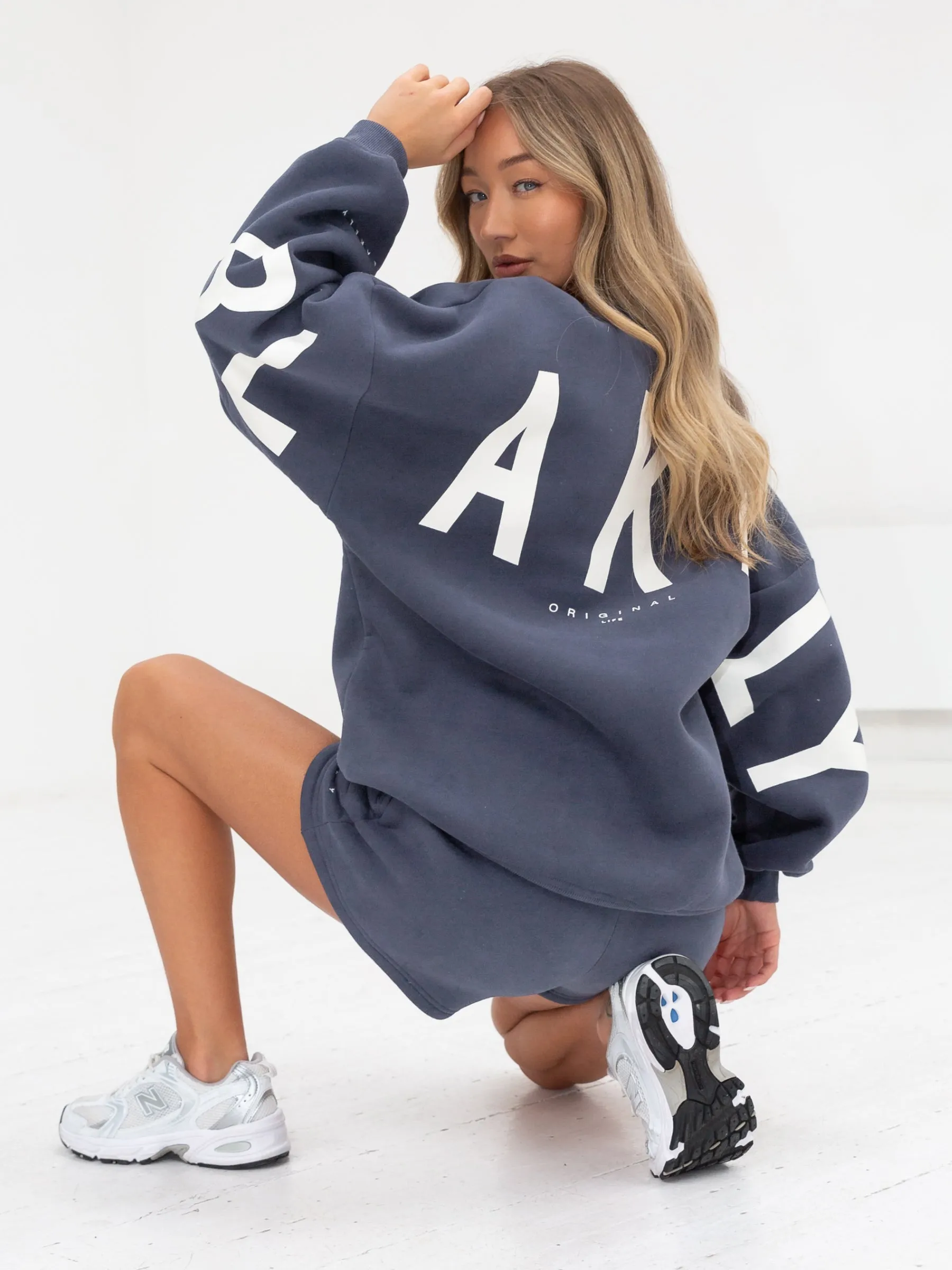 Isabel Oversized Jumper - Blue