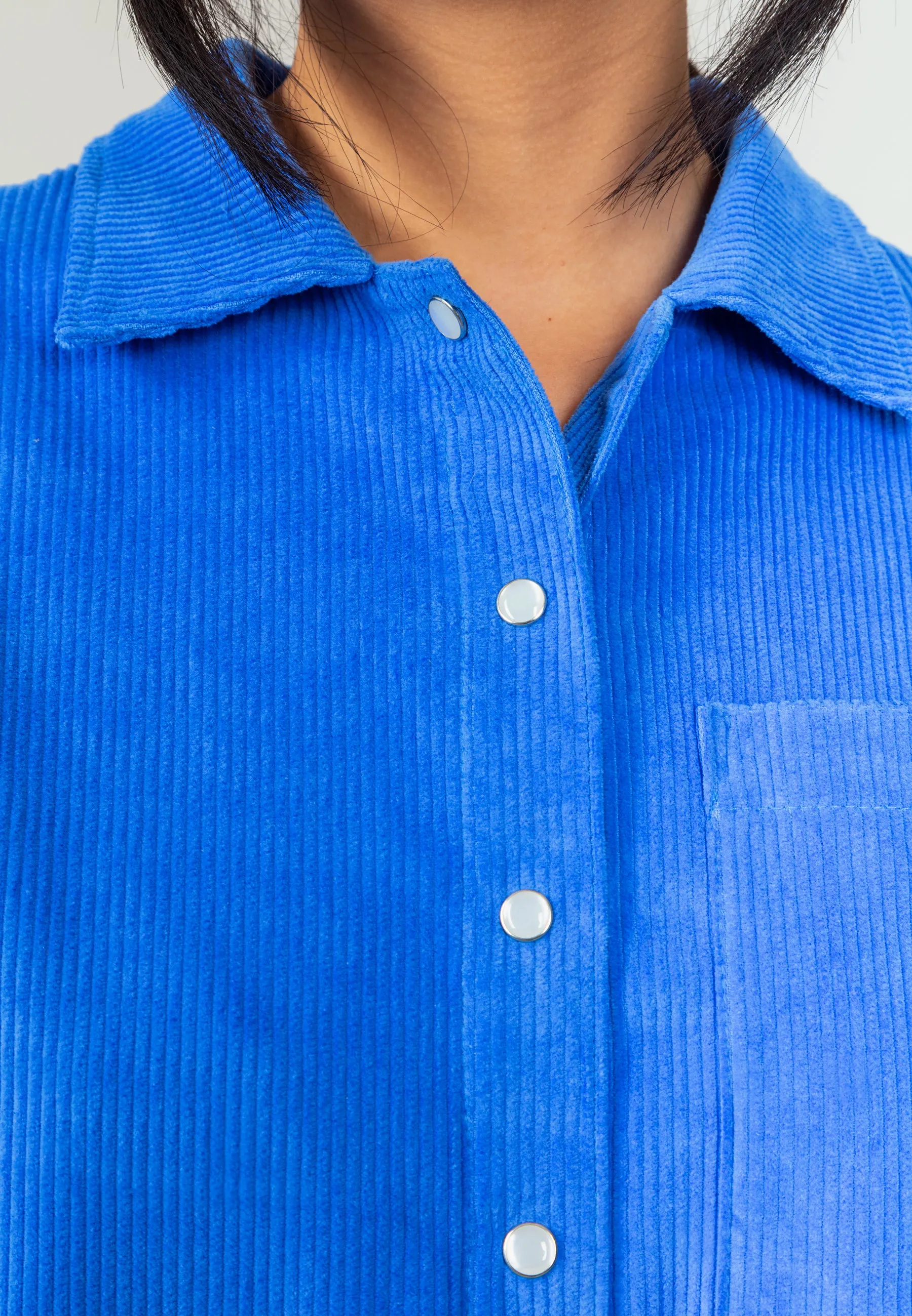 Jemima Corduroy Shirt Blue