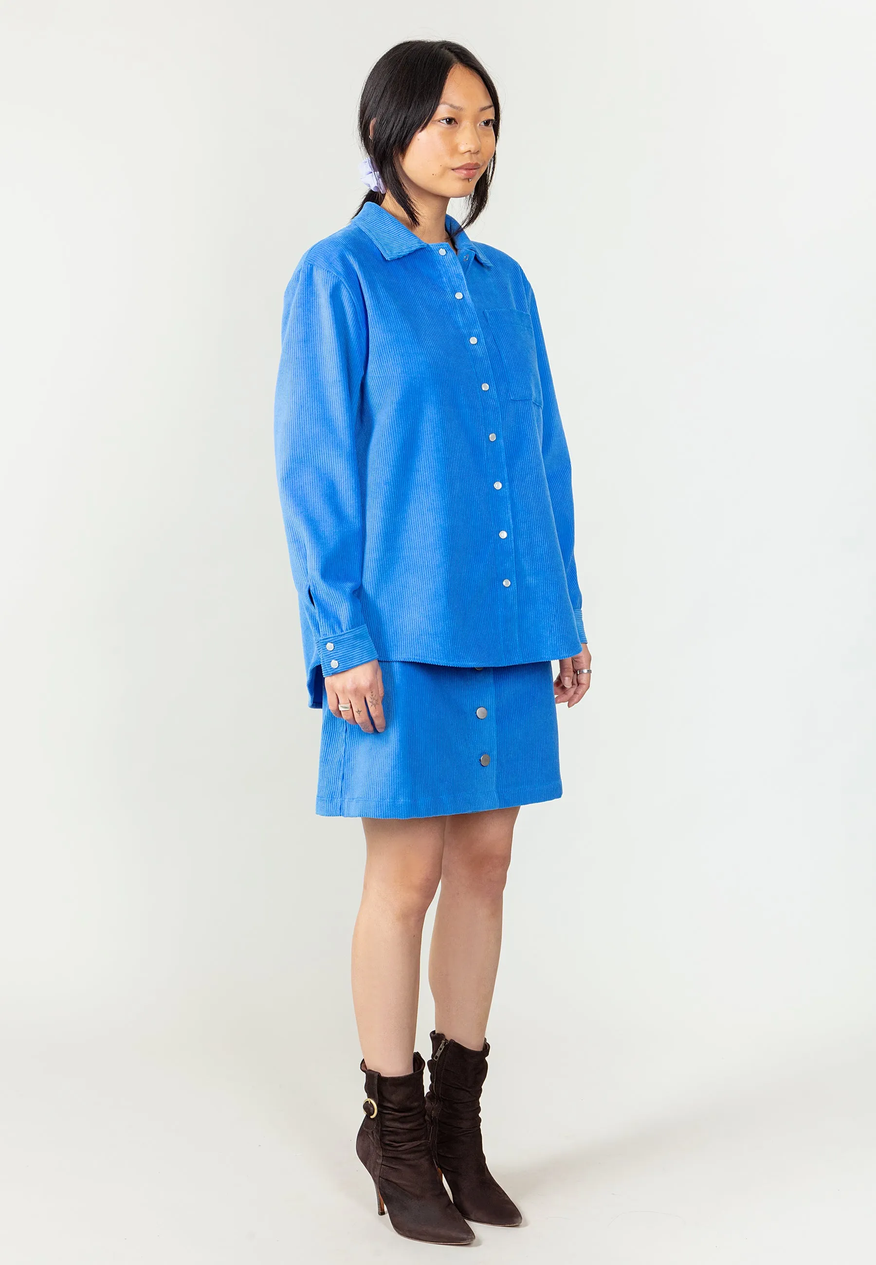 Jemima Corduroy Shirt Blue