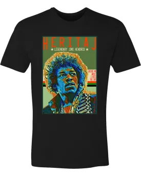 JIMI HENDRIX-ABSTRACT FRAME TEE