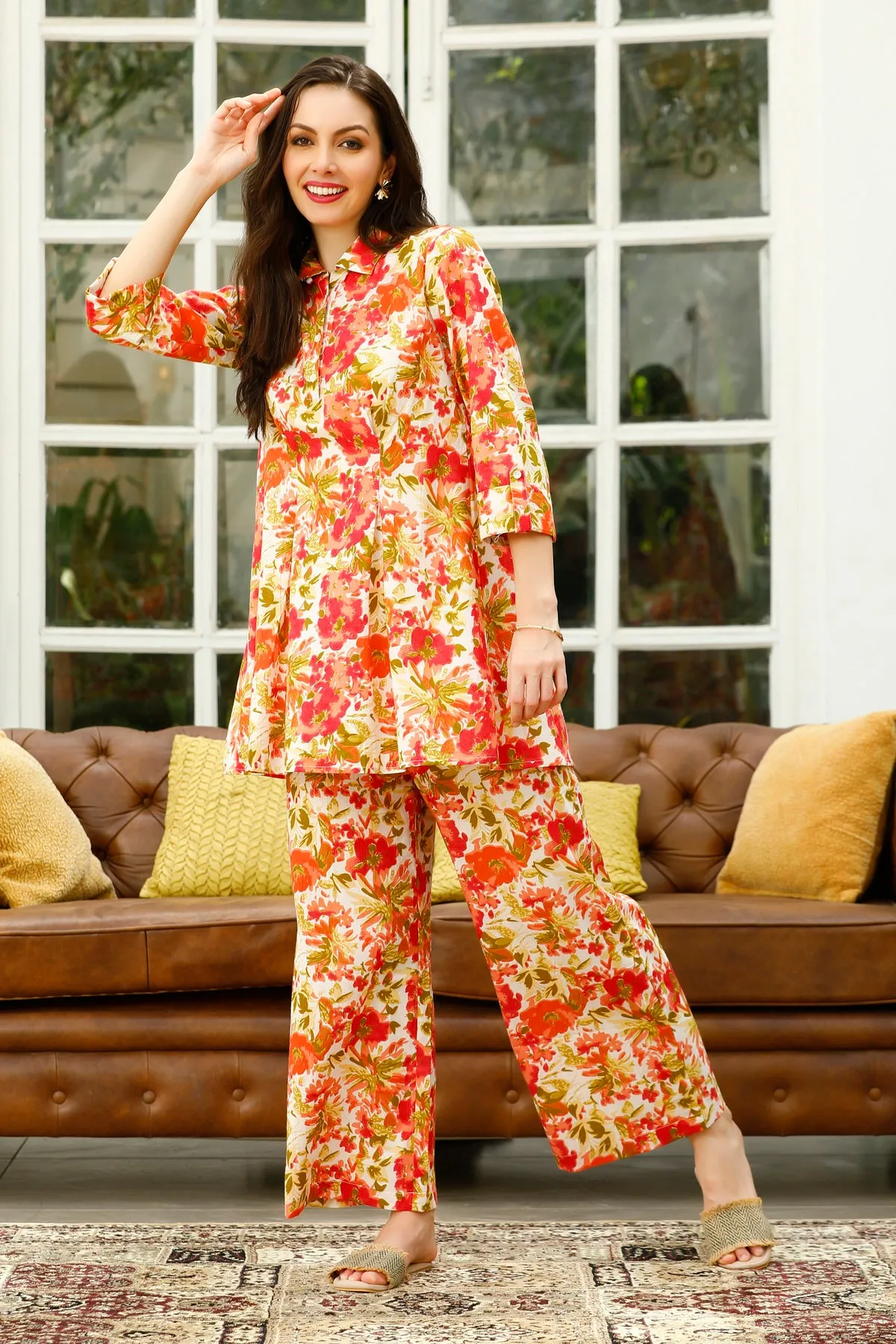 Joyful Kaleidoscope Cotton Co ord Set