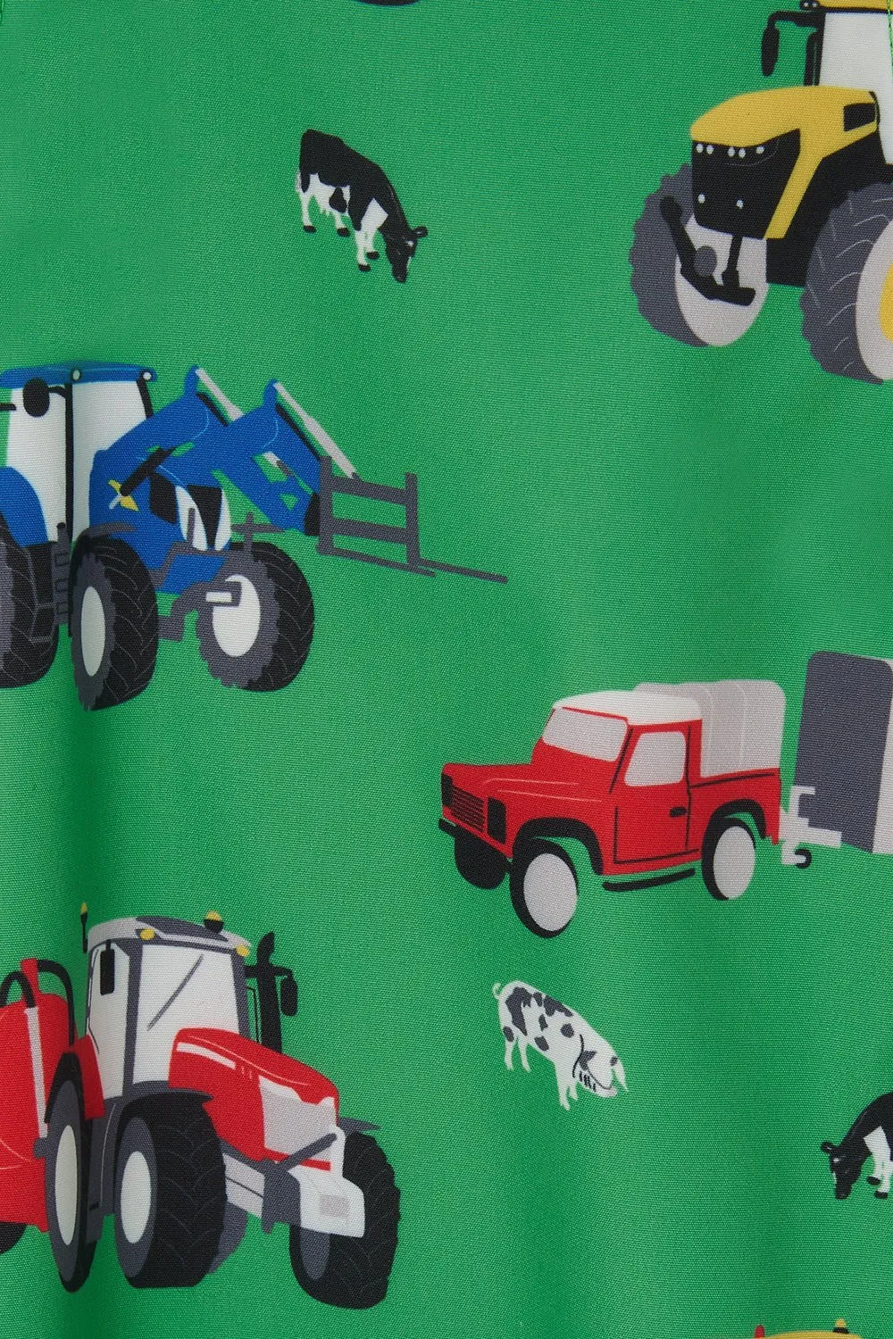 Jude Puddlesuit - Peagreen Tractor Print