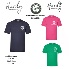 Kimblewick Equestrian Centre Camp T-shirts 2024