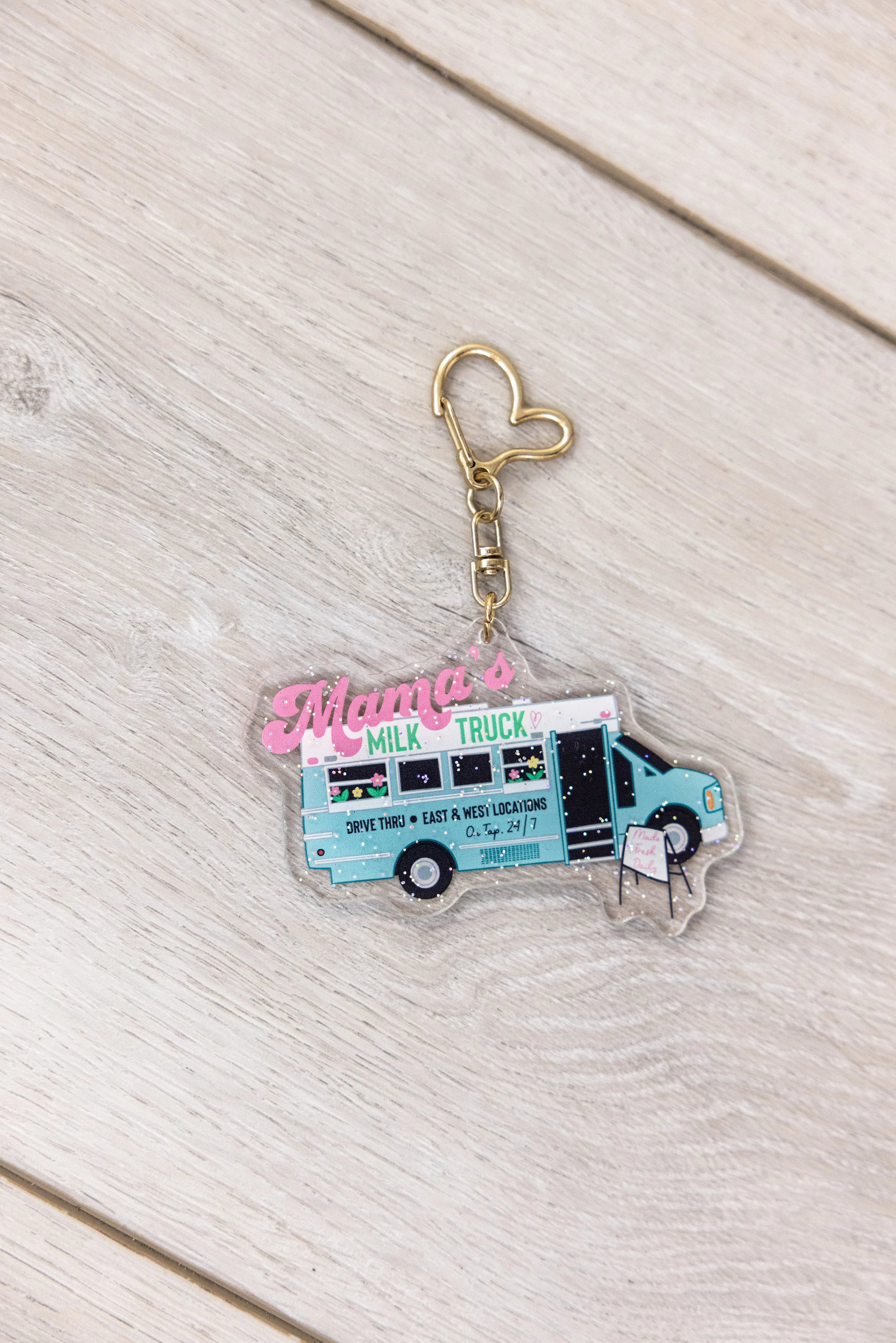 Latched Mama Milk Truck Keychain