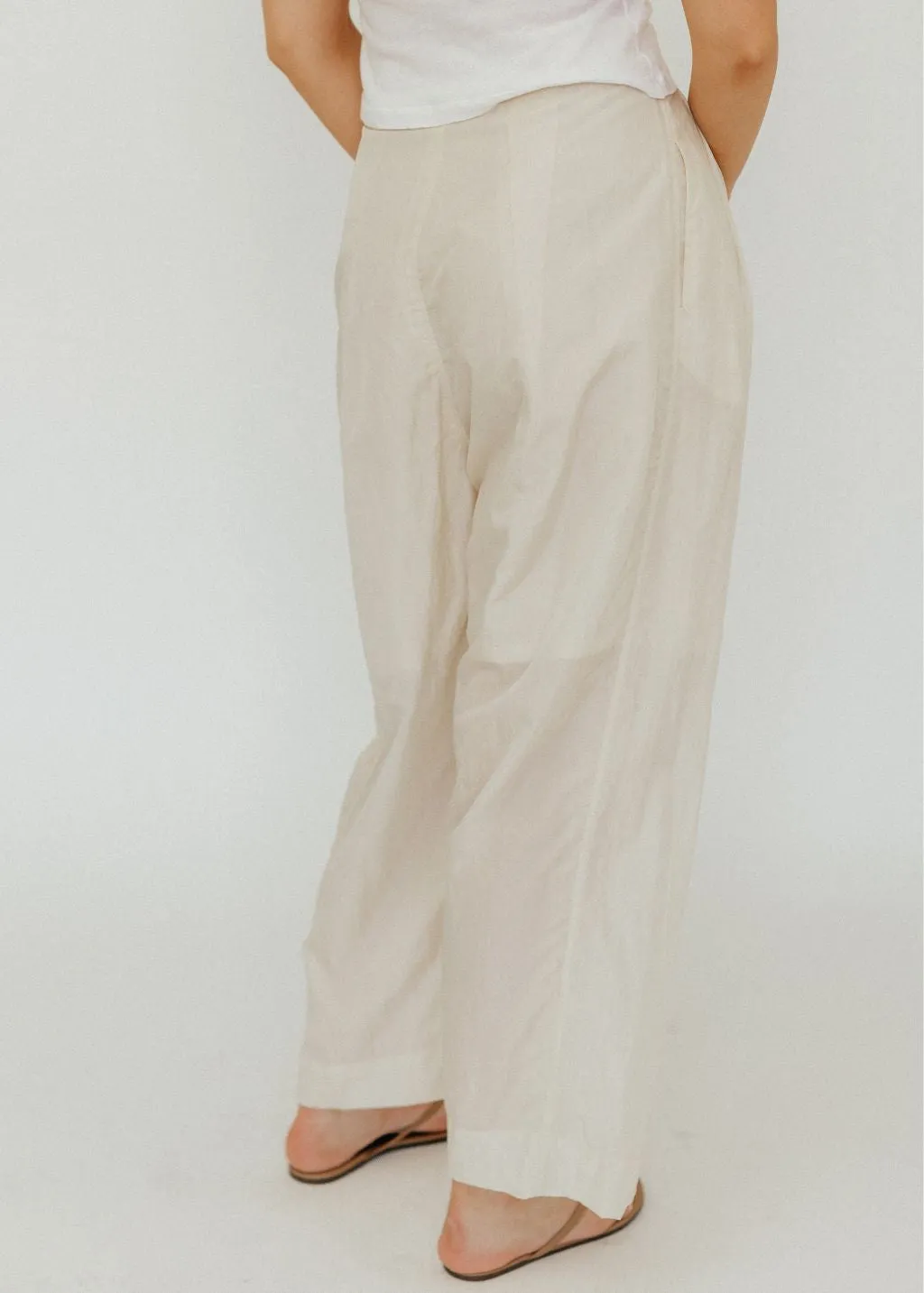 Lauren Manoogian Trace Trouser in Parchment