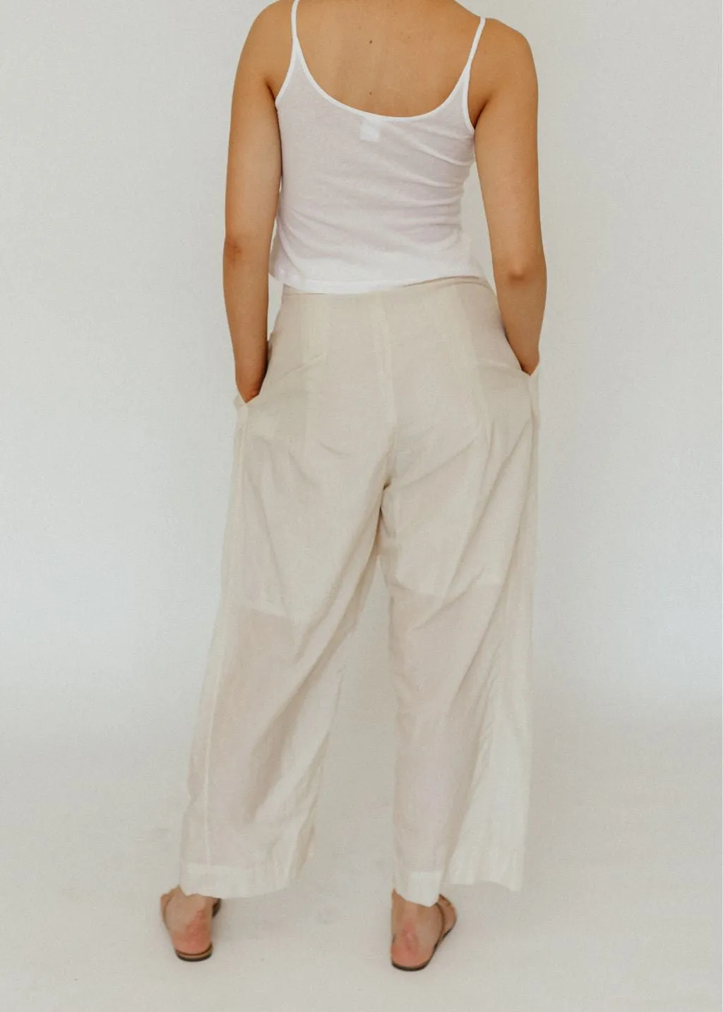 Lauren Manoogian Trace Trouser in Parchment