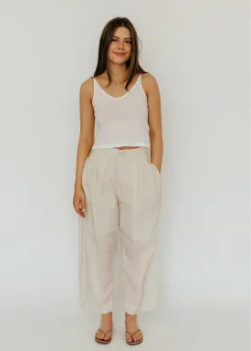 Lauren Manoogian Trace Trouser in Parchment