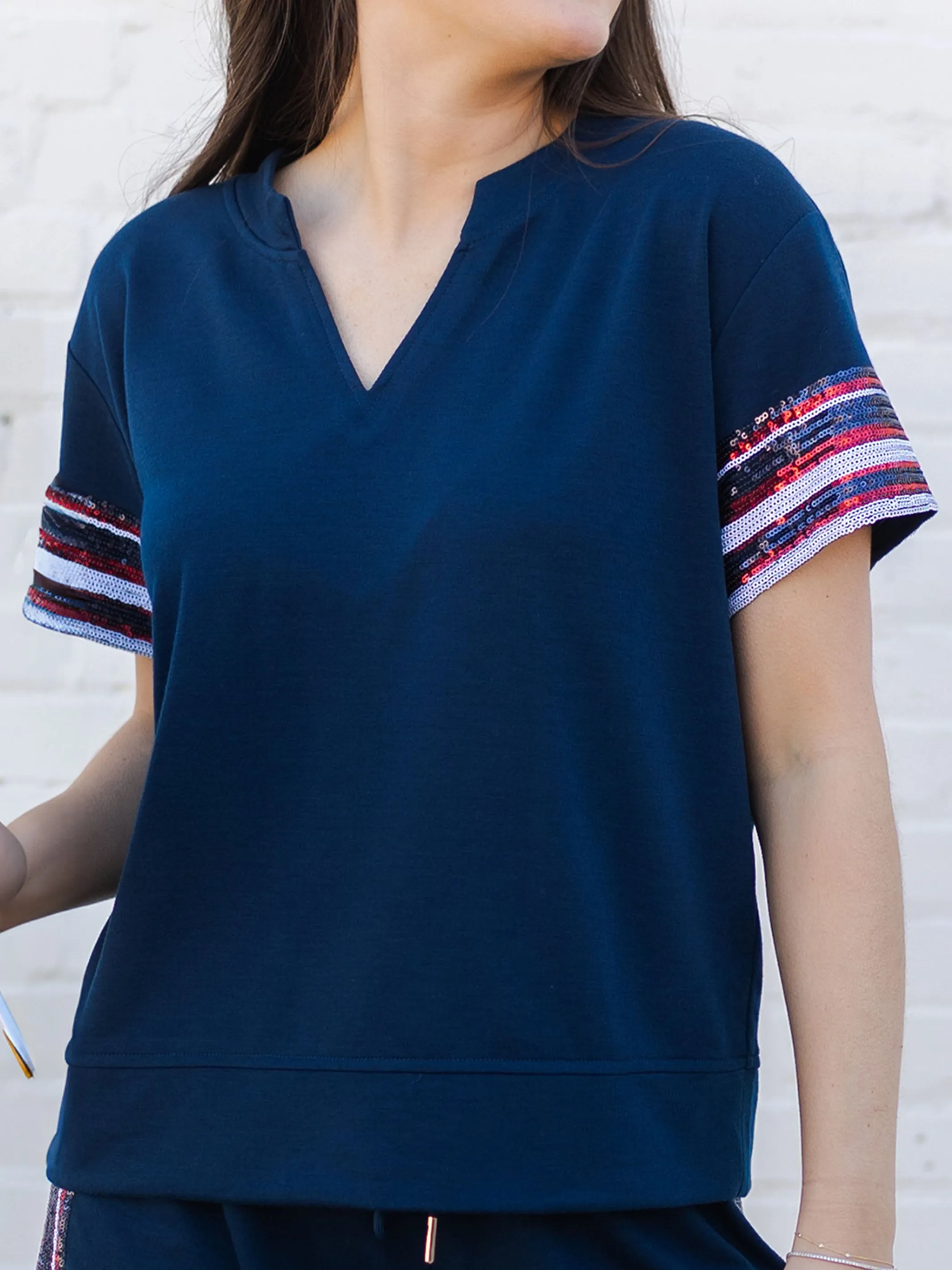 Lauren Top | Red   Blue