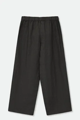 LAURENZA WIDE LEG PULL ON PANT IN ITALIAN LINEN